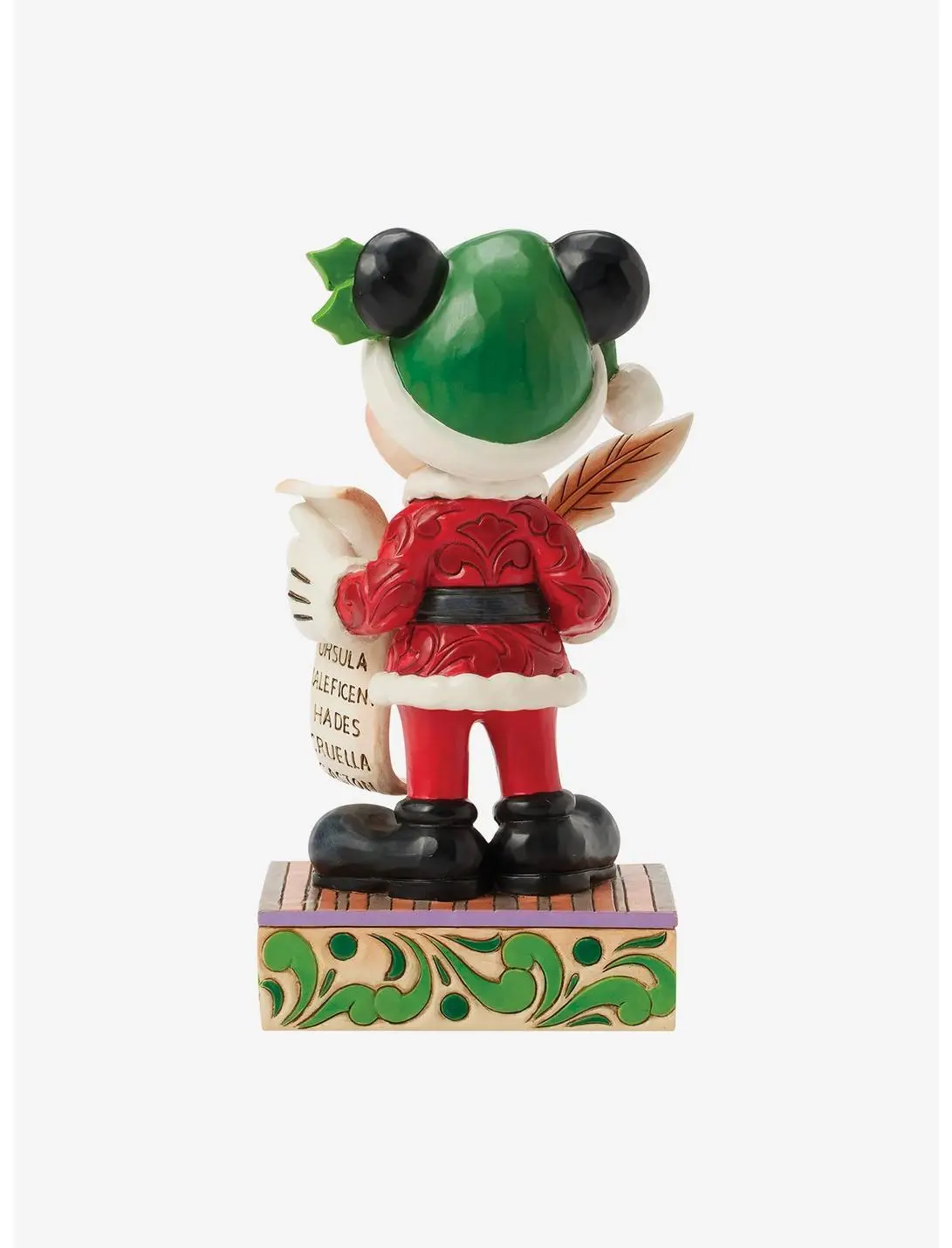 Disney Santa Mickey with List Figurine