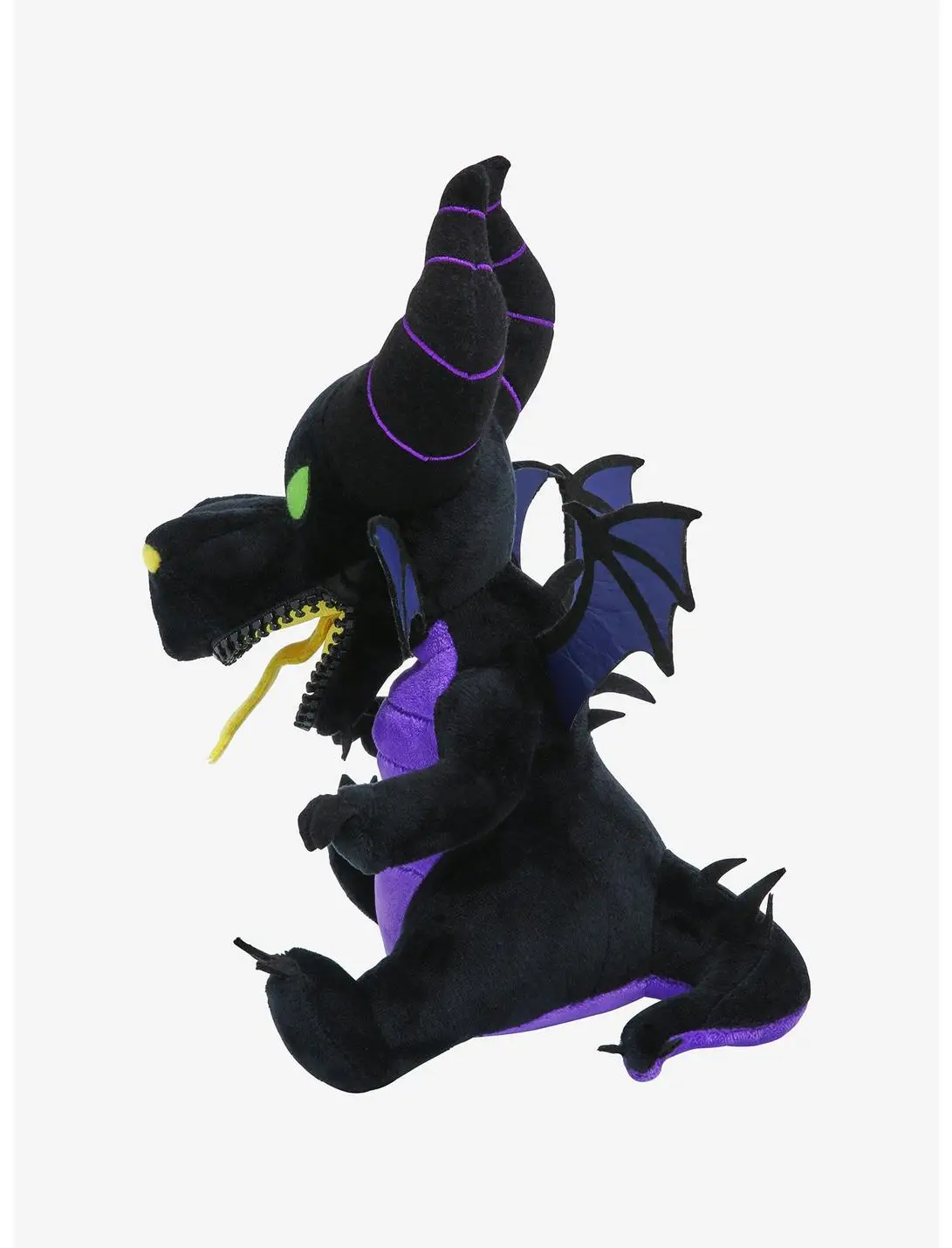 Disney Sleeping Beauty Dragon Maleficent Zip Mouth 8 Inch Plush