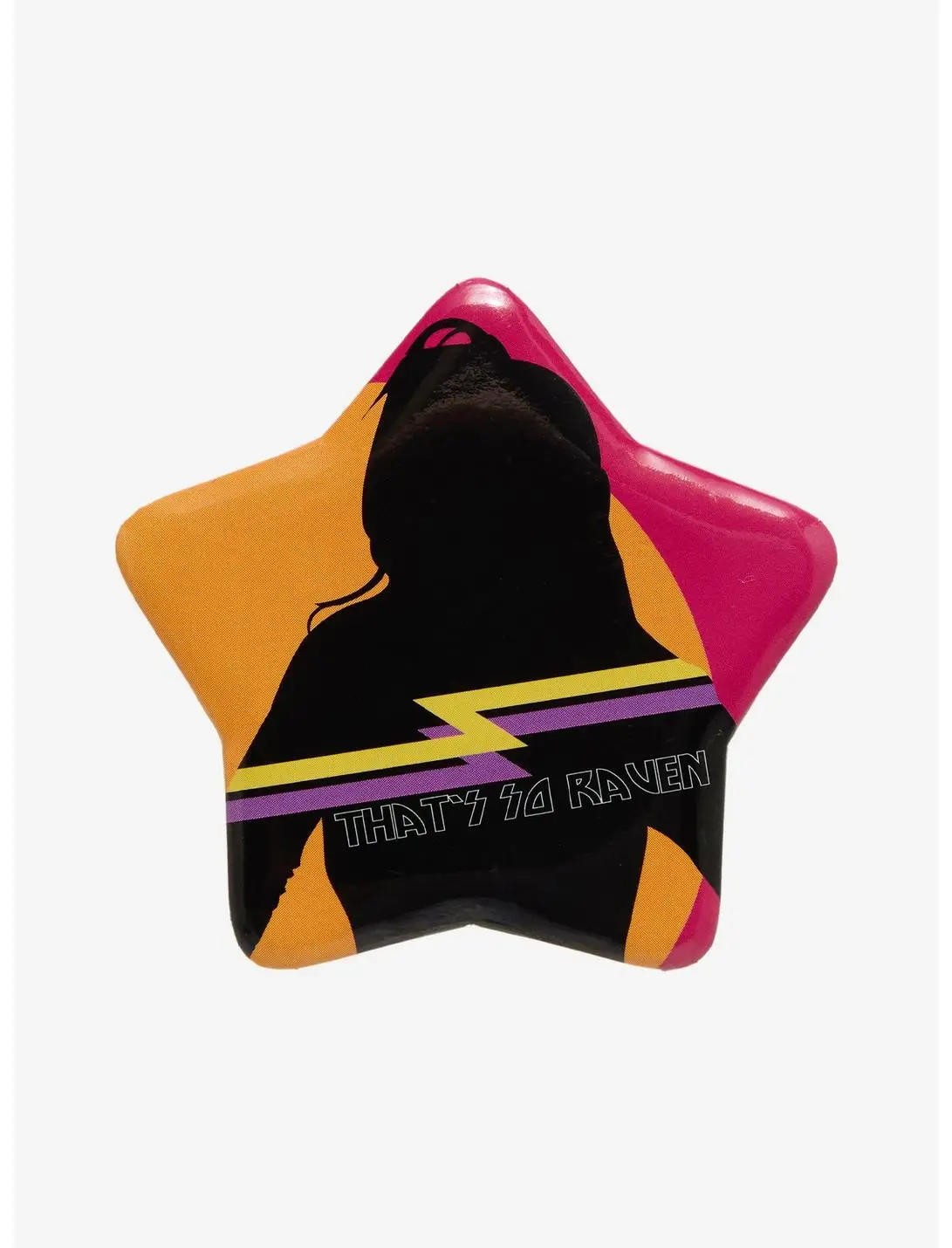 Disney That's So Raven Silhouette Portrait Star Button Pin