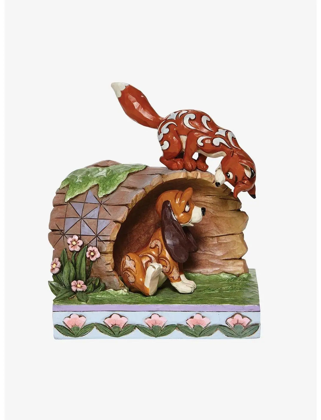 Disney The Fox and the Hound On Log Figure