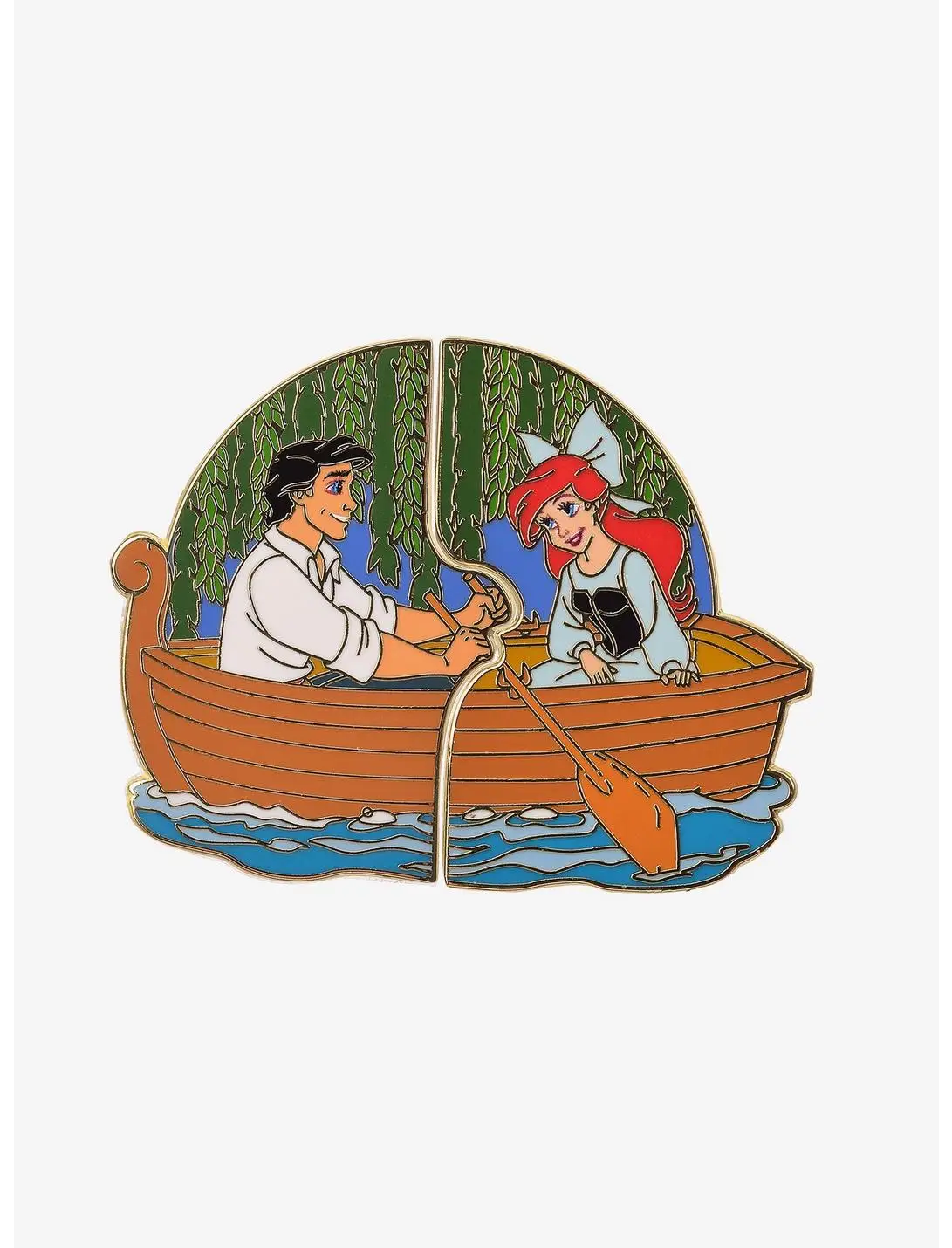 Disney The Little Mermaid Ariel & Eric Boat Scene Enamel Pin Set - BoxLunch Exclusive