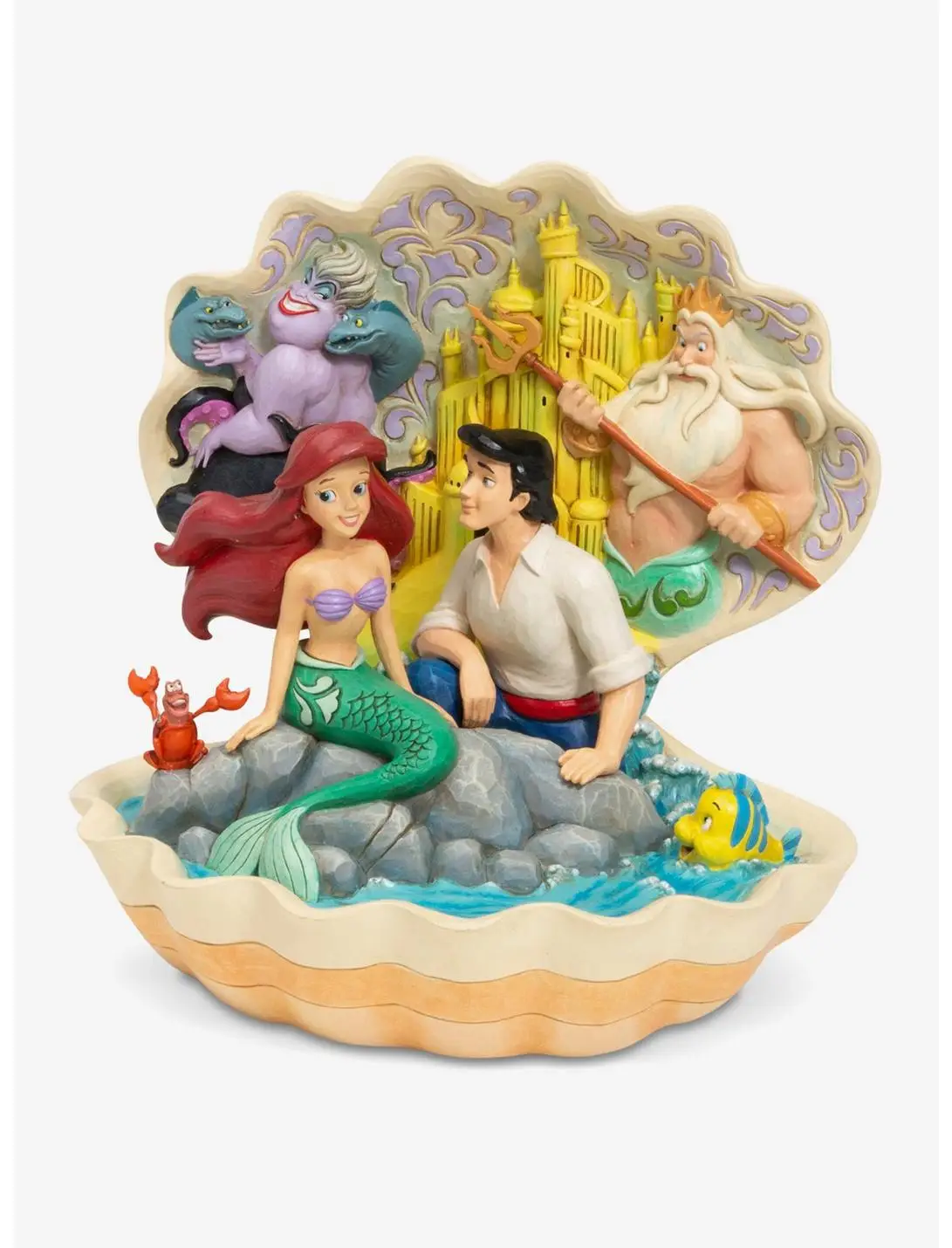Disney The Little Mermaid Shell Scene Figure