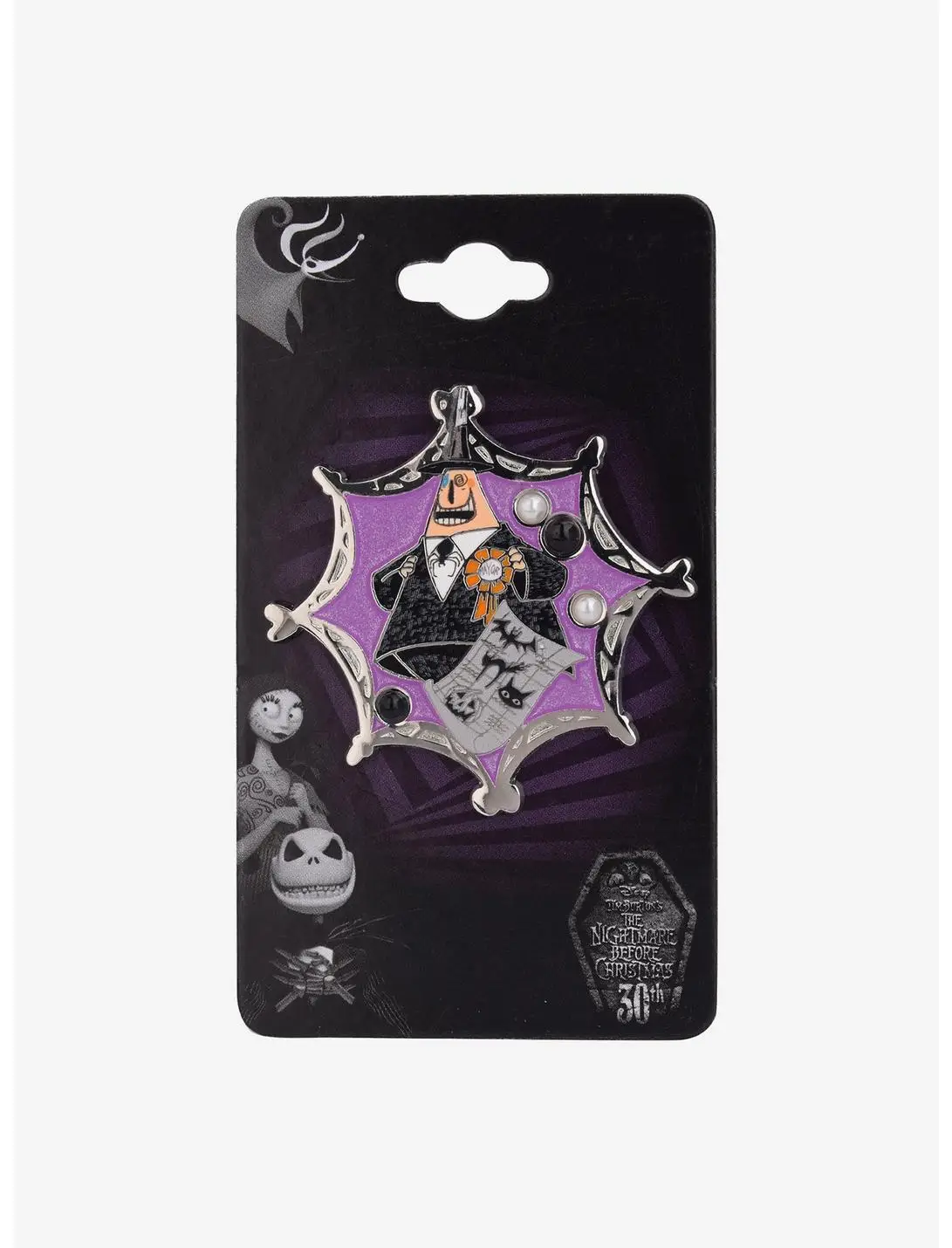Disney The Nightmare Before Christmas Halloween Town Mayor Pearl Enamel Pin - BoxLunch Exclusive