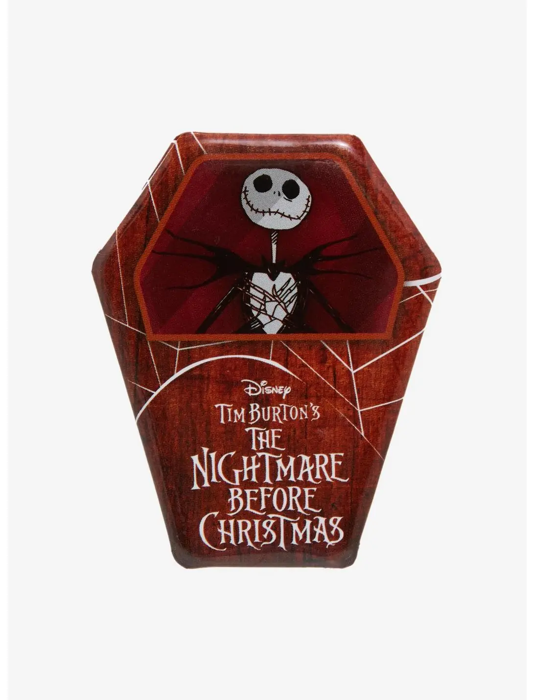 Disney The Nightmare Before Christmas Jack Skellington Coffin Button Pin