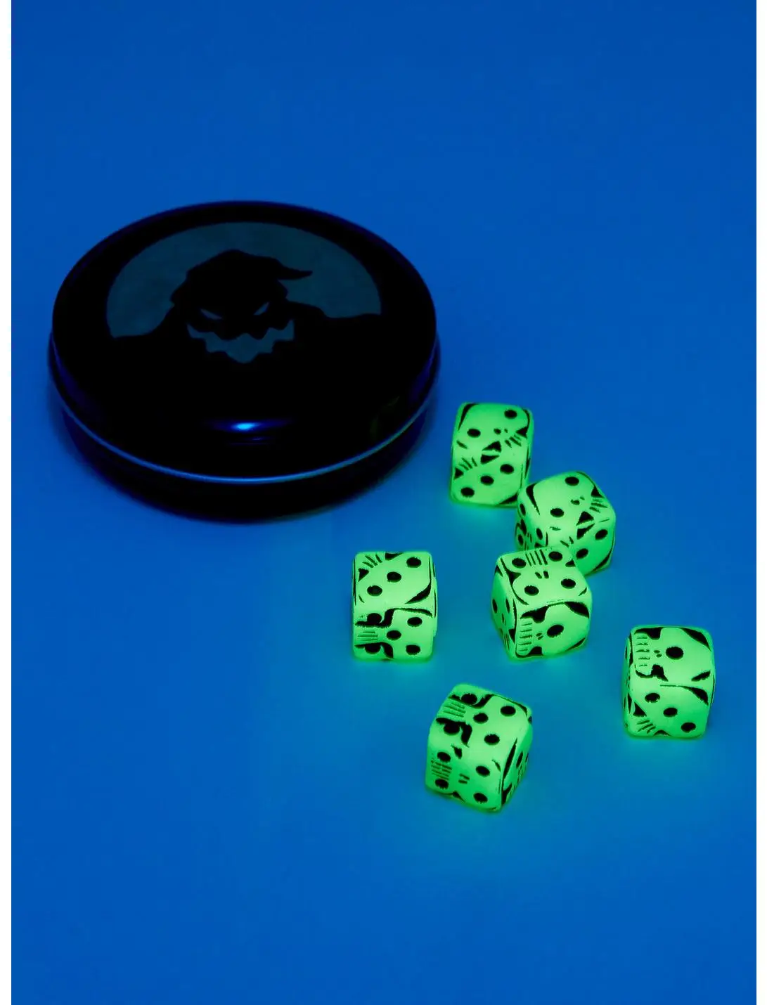 Disney The Nightmare Before Christmas Oogie Boogie Glow-in-the-Dark Dice Set & Tin