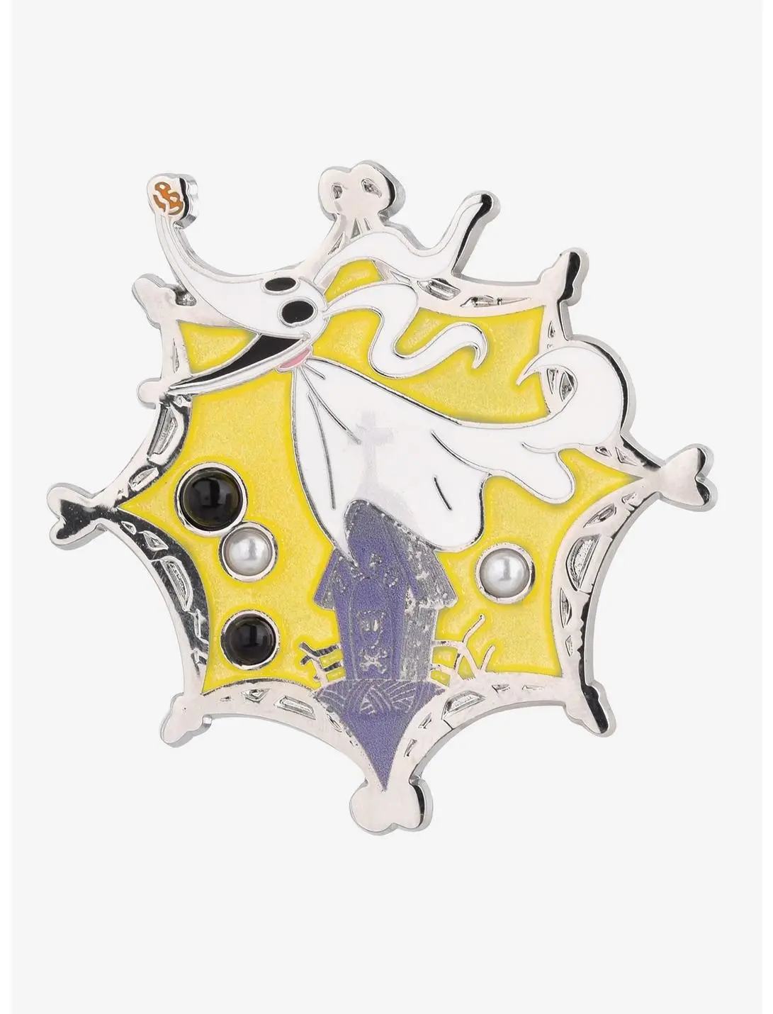 Disney The Nightmare Before Christmas Zero Pearl Enamel Pin - BoxLunch Exclusive