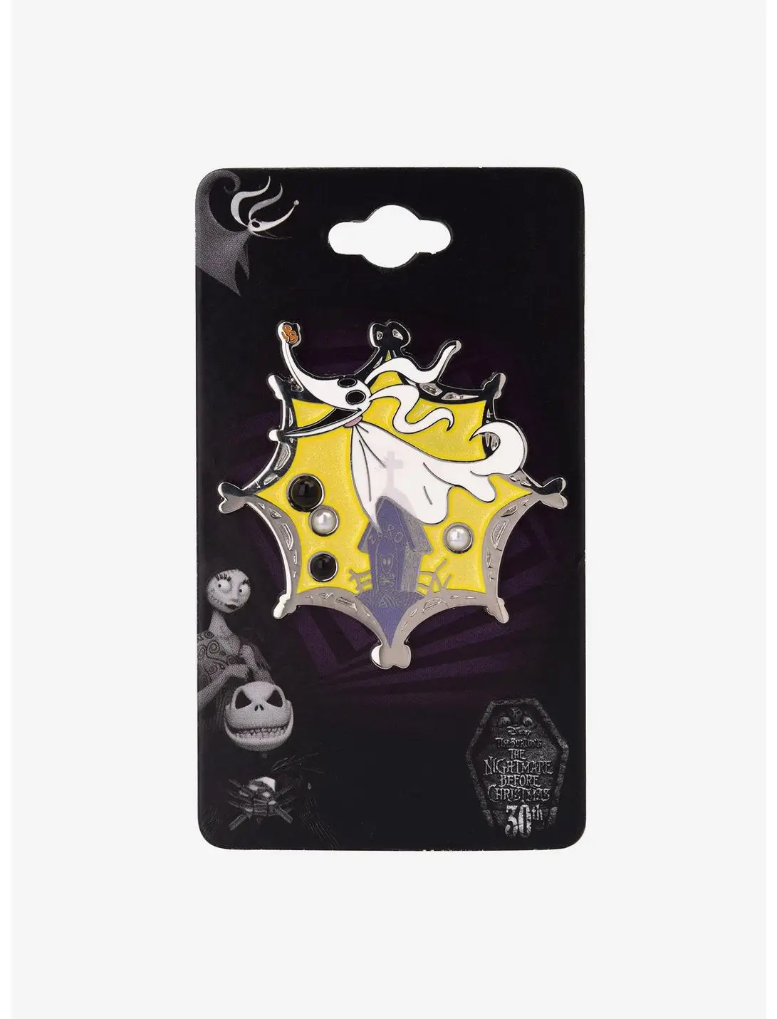 Disney The Nightmare Before Christmas Zero Pearl Enamel Pin - BoxLunch Exclusive