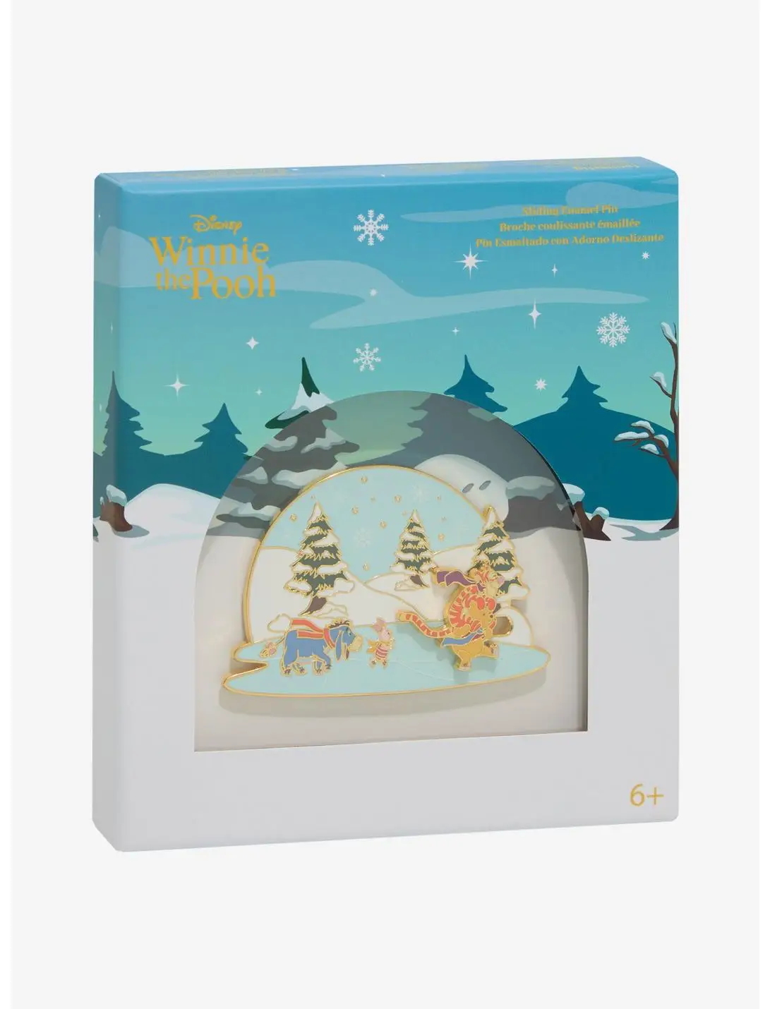 Disney Winnie the Pooh Ice Skating Limited Edition Spinning Enamel Pin — BoxLunch Exclusive