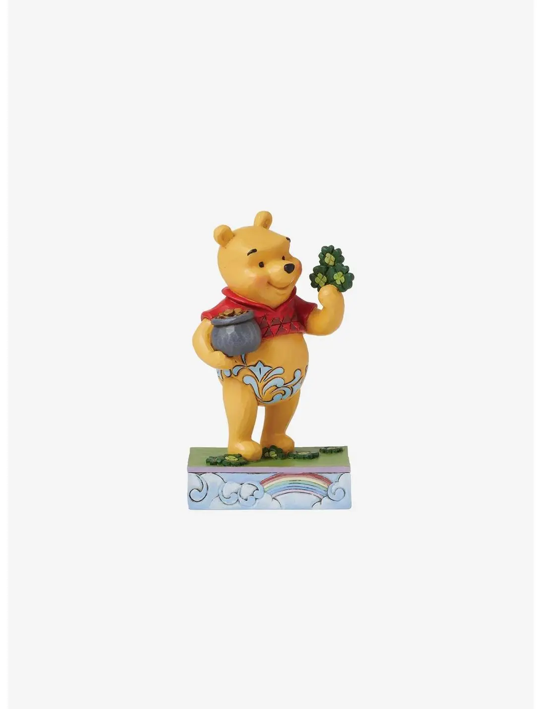 Disney Winnie The Pooh with Clovers & Pot Jim Shore Figurine