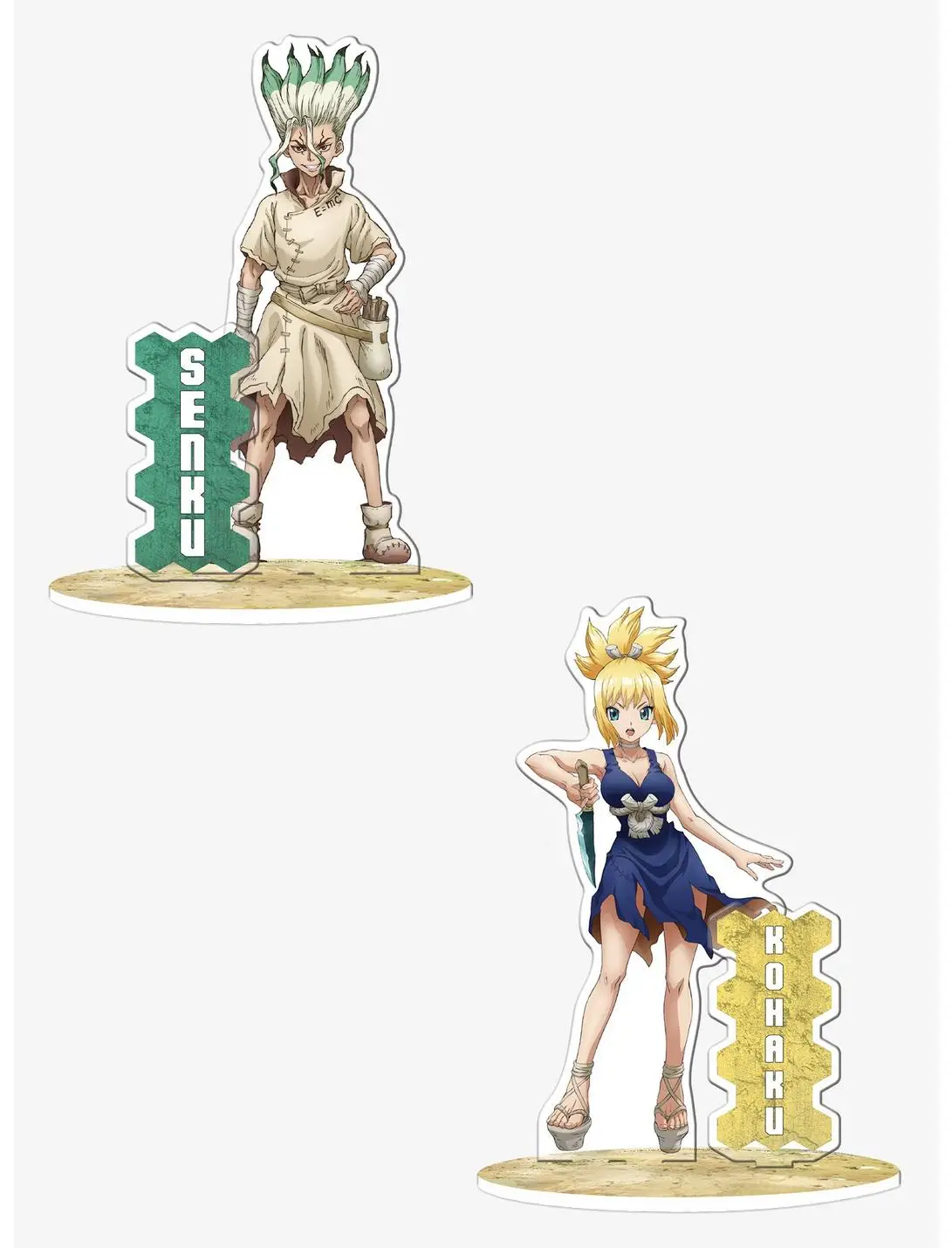 Dr. Stone Senku and Kohaku Acryl Set