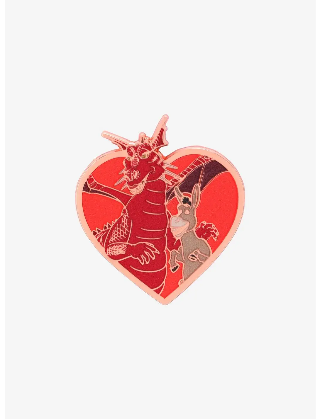Dreamworks Shrek Donkey and Dragon Heart Enamel Pin - BoxLunch Exclusive