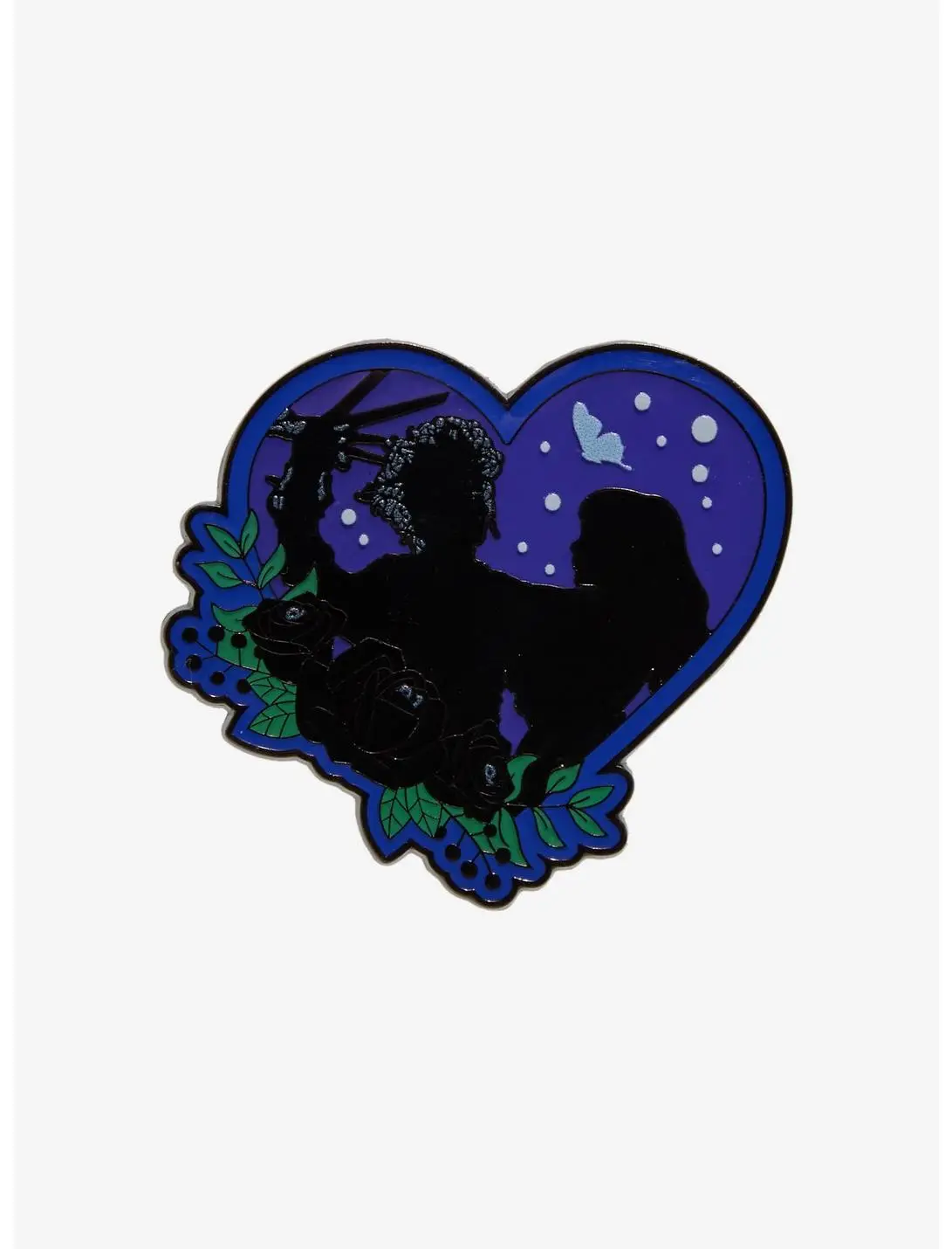 Edward Scissorhands Kim & Edward Heart Enamel Pin — BoxLunch Exclusive