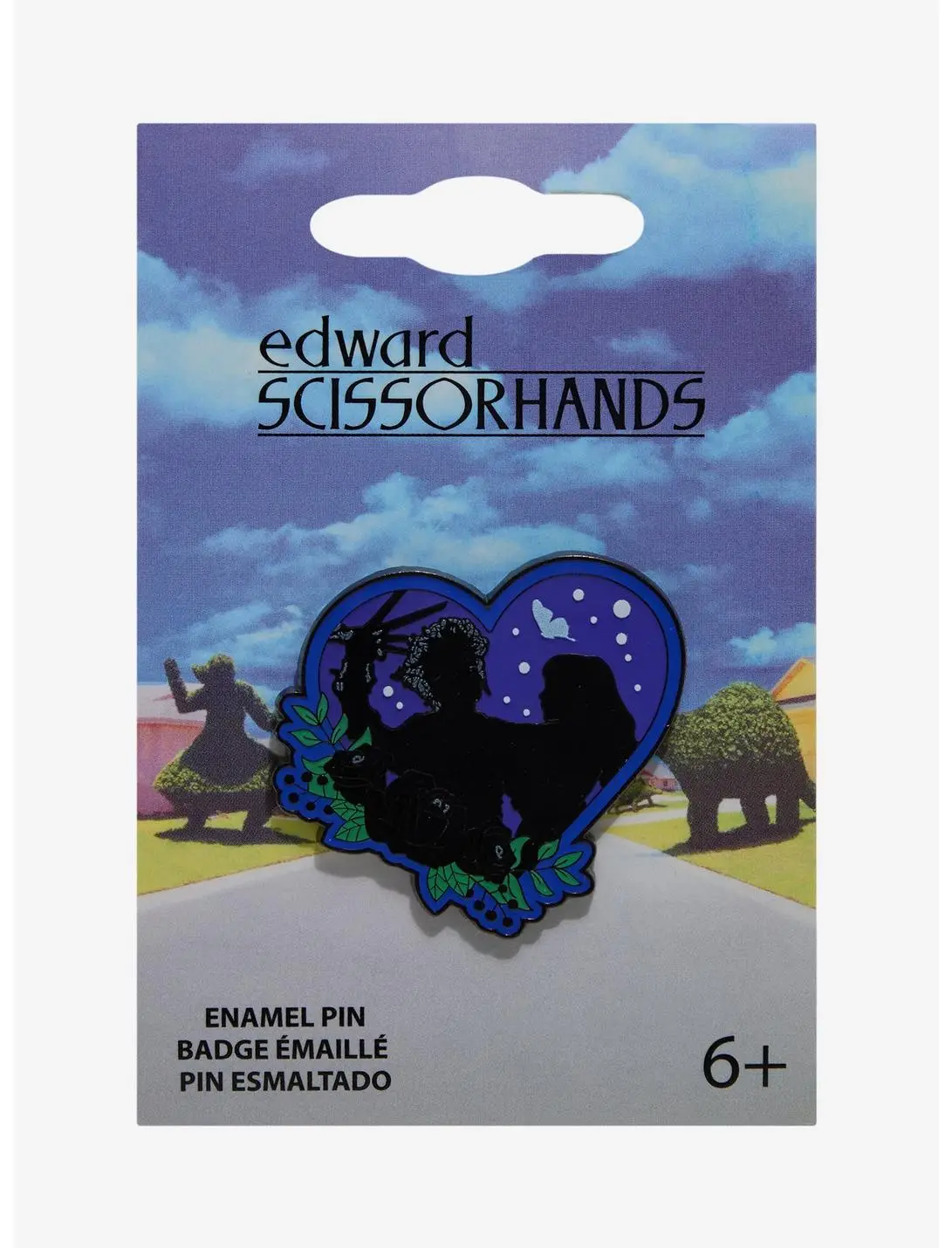 Edward Scissorhands Kim & Edward Heart Enamel Pin — BoxLunch Exclusive