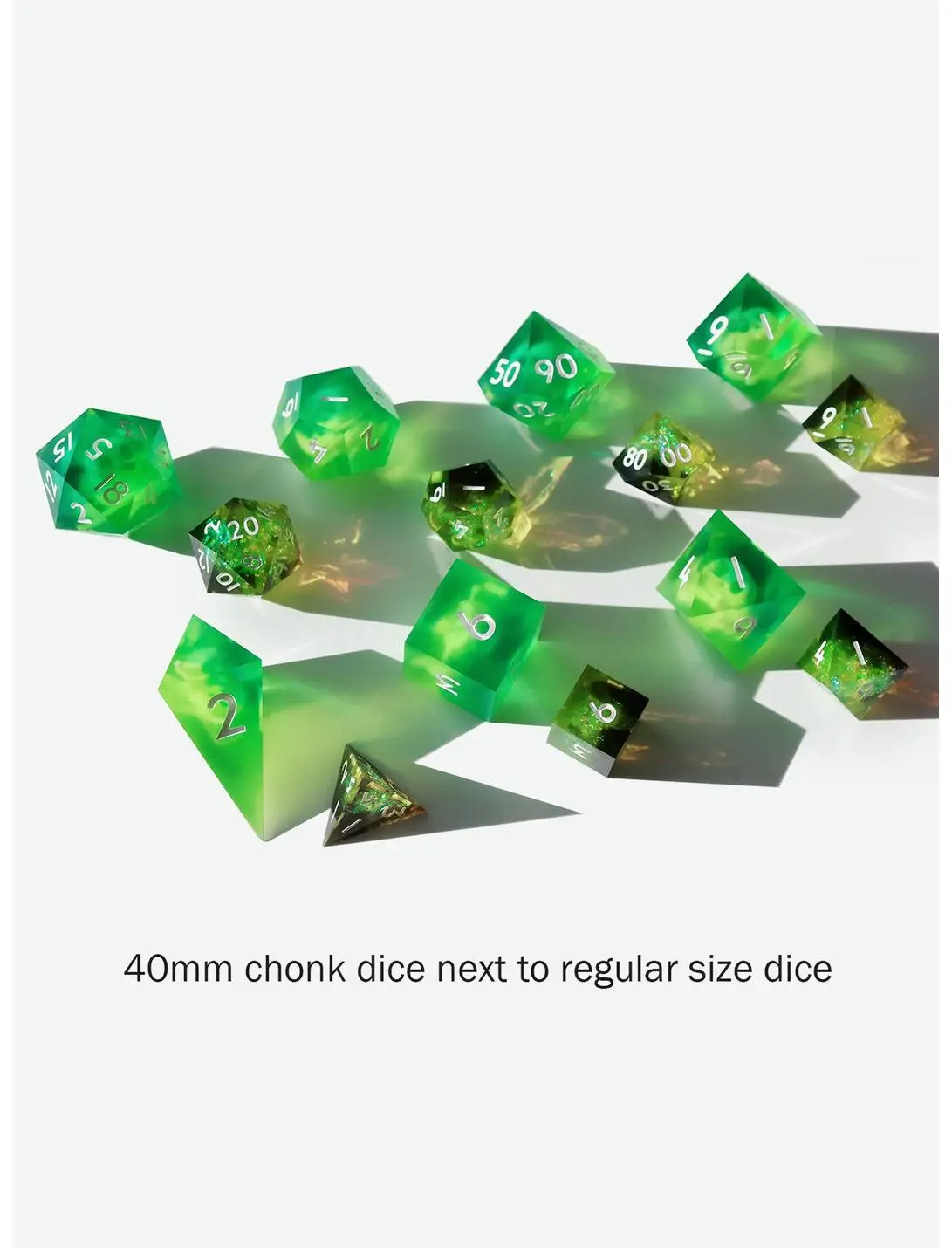 Everything Dice Gelatinous Cube Chonk Dice Set
