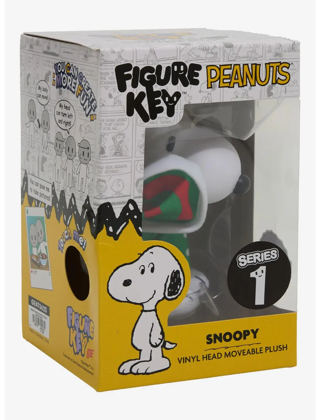 Figure Key Peanuts Snoopy Holiday Elf Vinyl Plush Figure