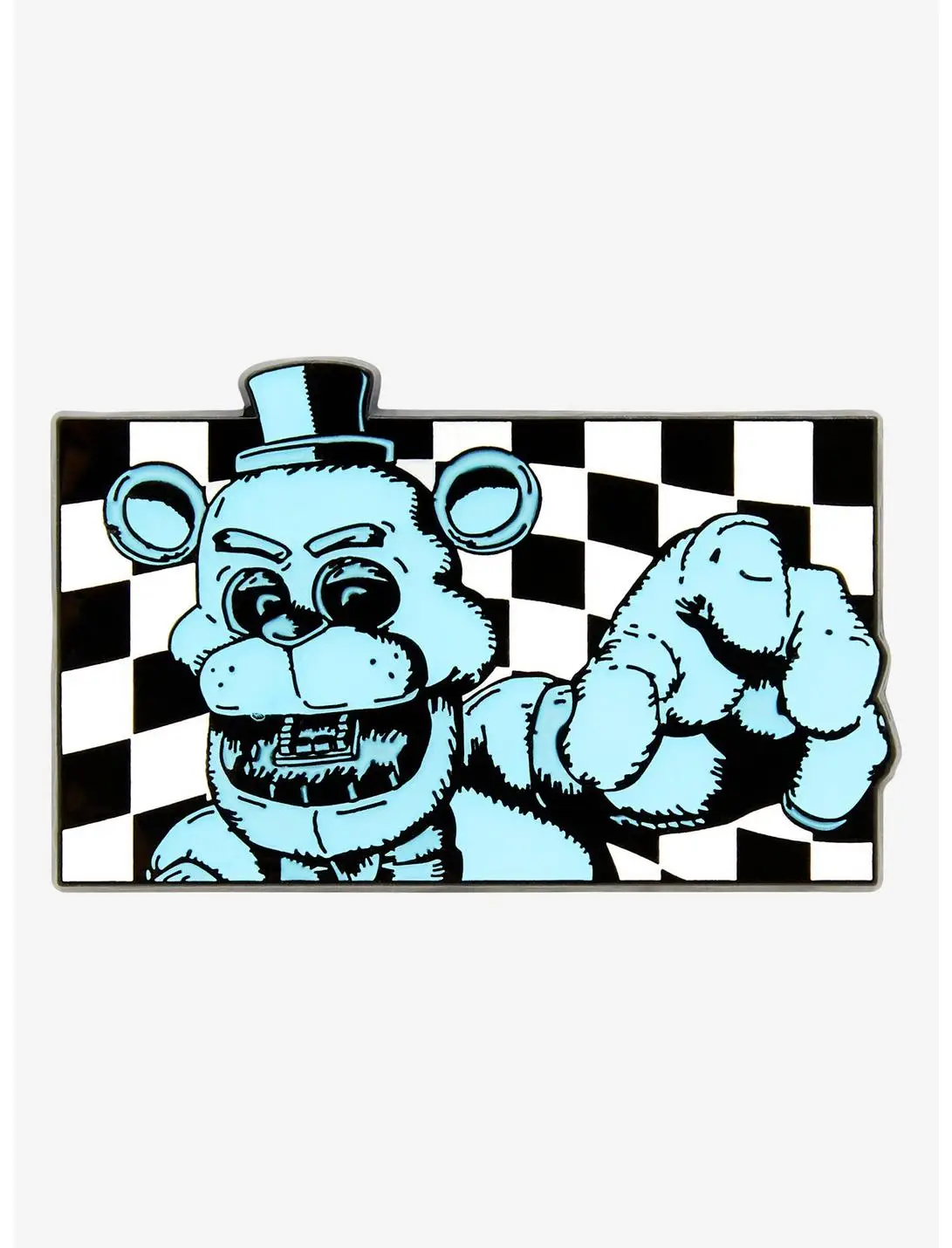 Five Nights at Freddy's Checkerboard Glow-in-the-Dark Enamel Pin