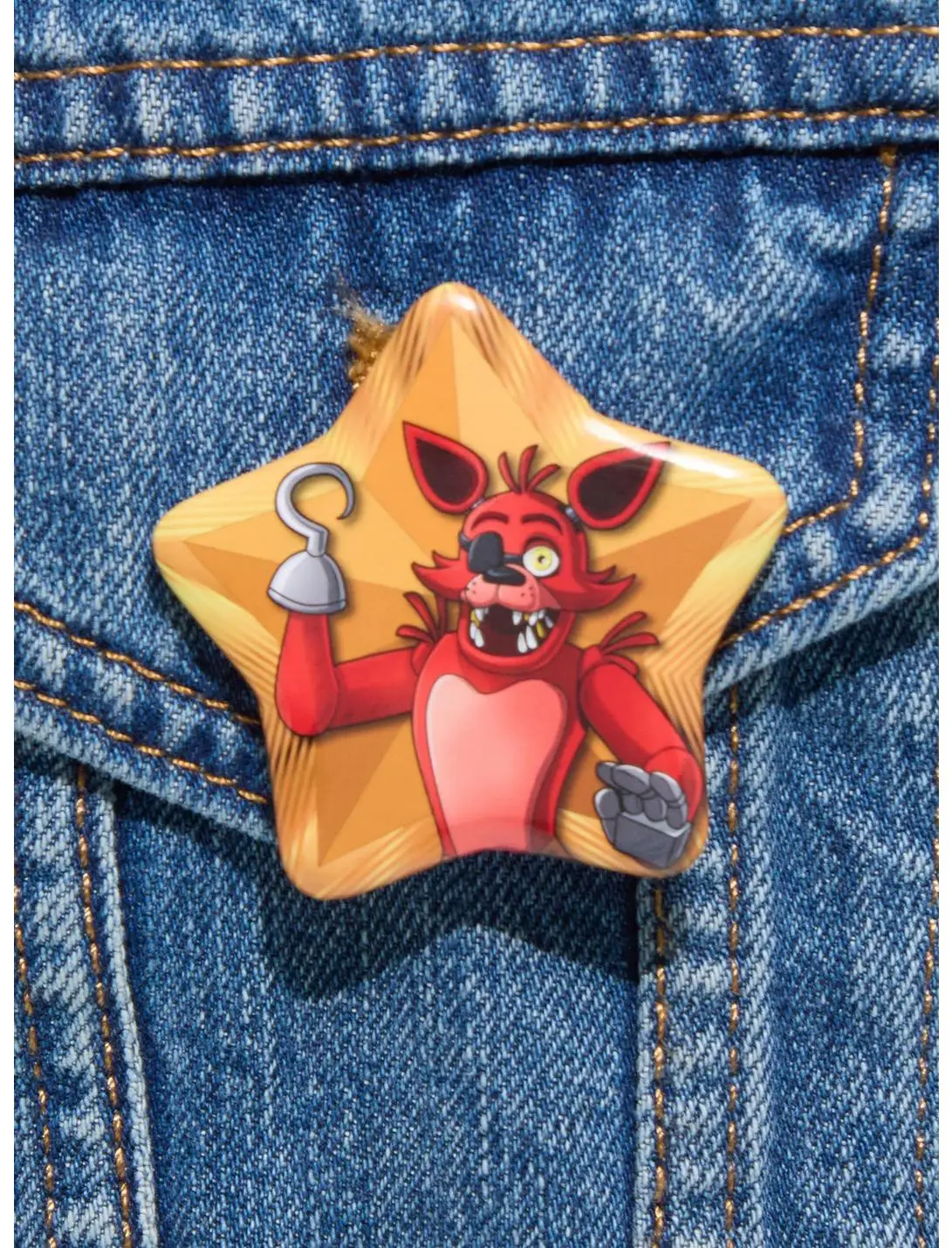 Five Nights at Freddy's Foxy Star Button Pin
