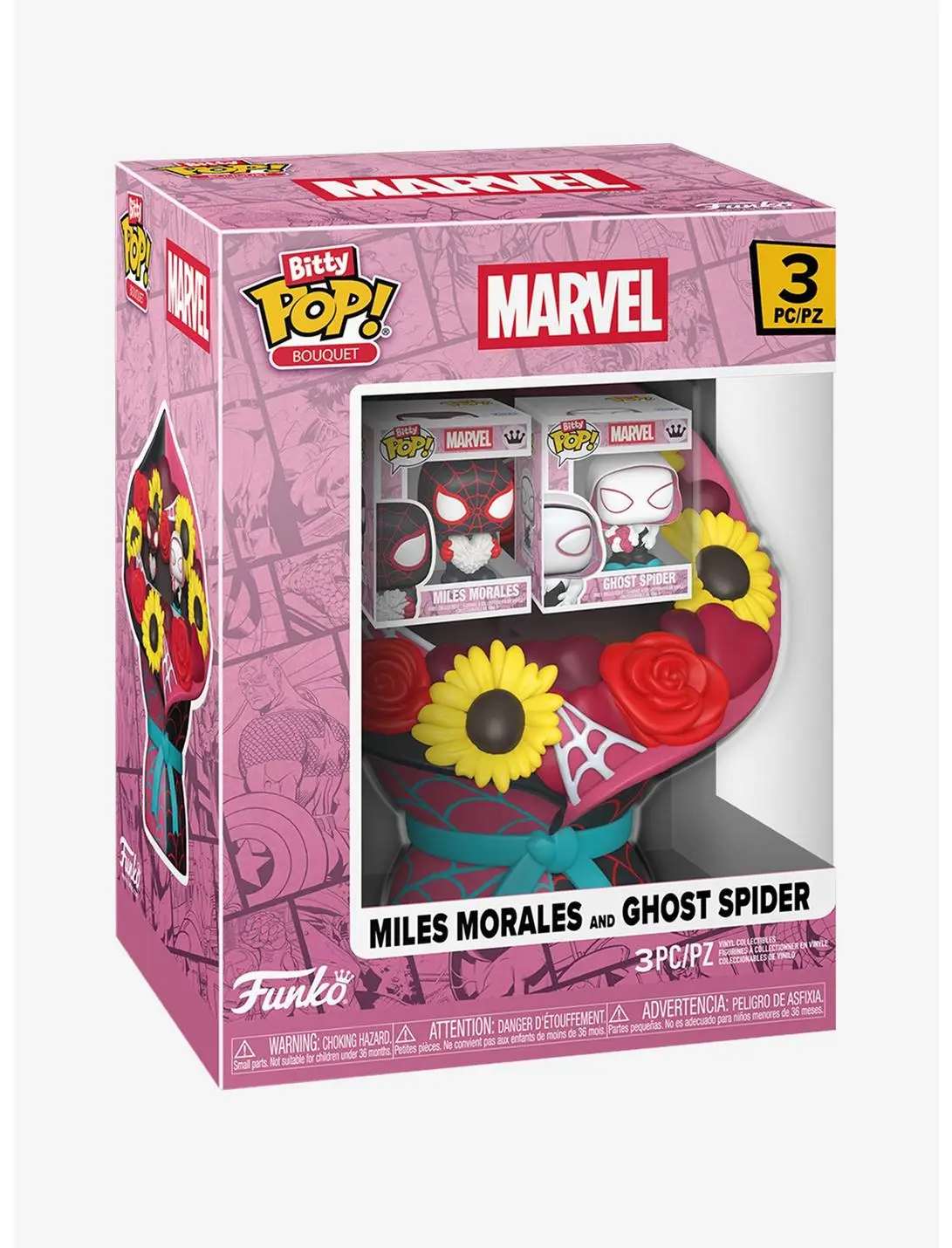 Funko Bitty Pop! Bouquet Marvel Spider-Man Miles Morales & Ghost Spider Vinyl Figure Set