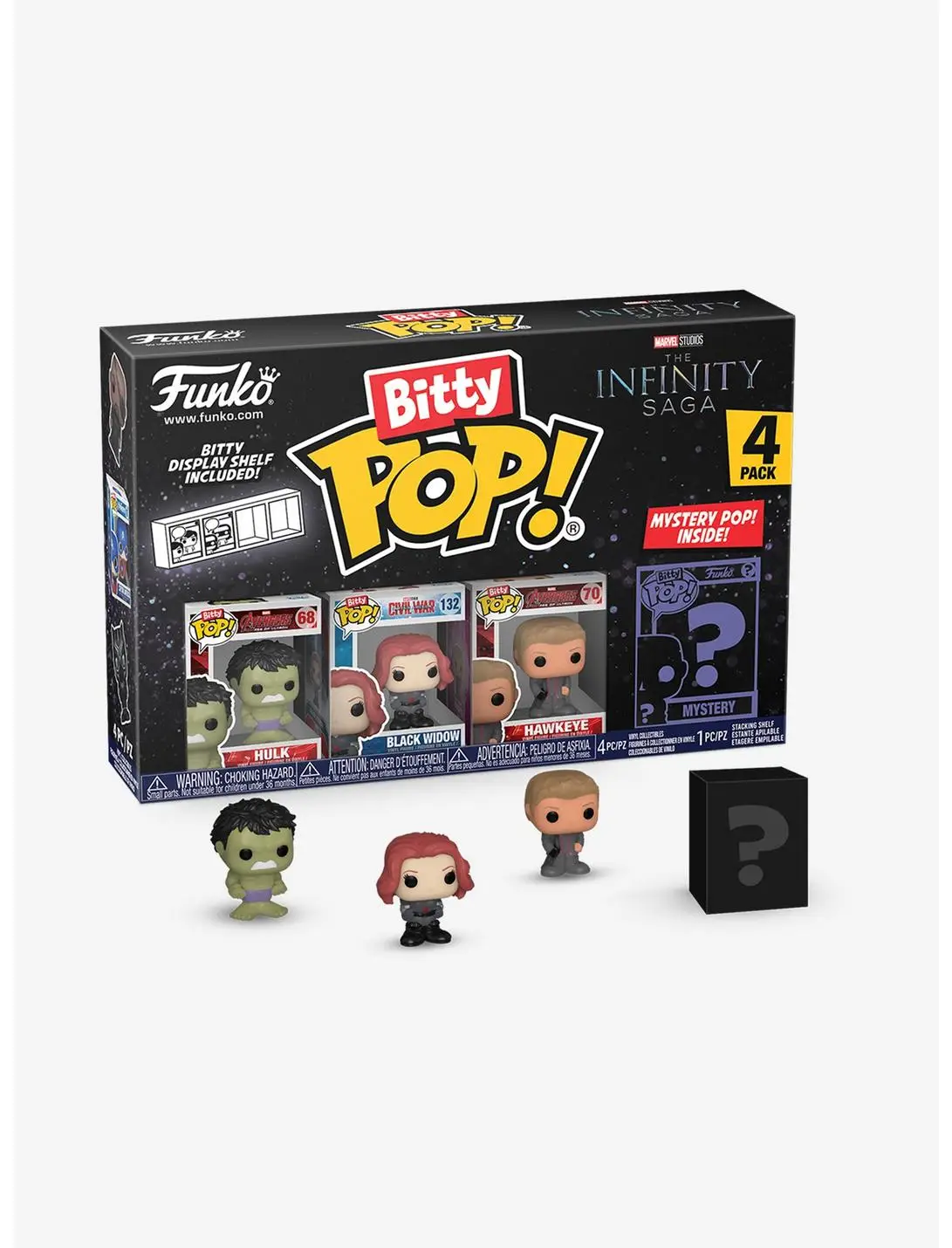 Funko Bitty Pop! Marvel Infinity Saga Hulk and Friends Blind Box Mini Vinyl Figure Set