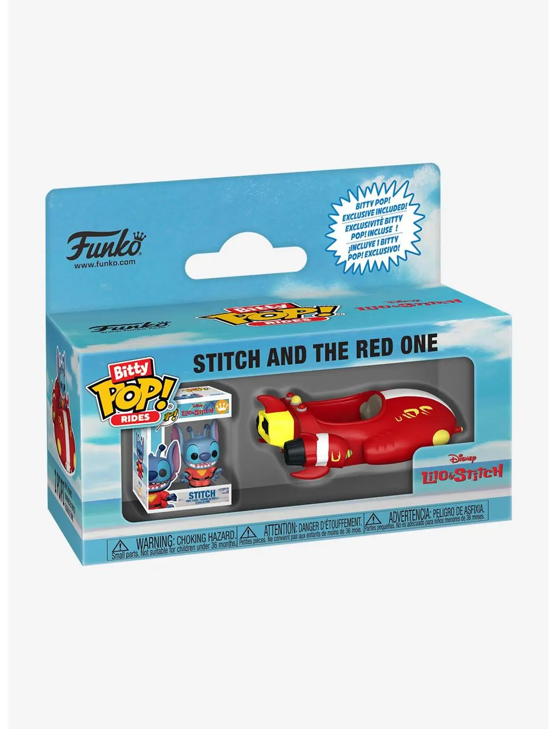 Funko Bitty Pop! Rides Disney Lilo & Stitch The Red One & Stitch Vinyl Figure Set