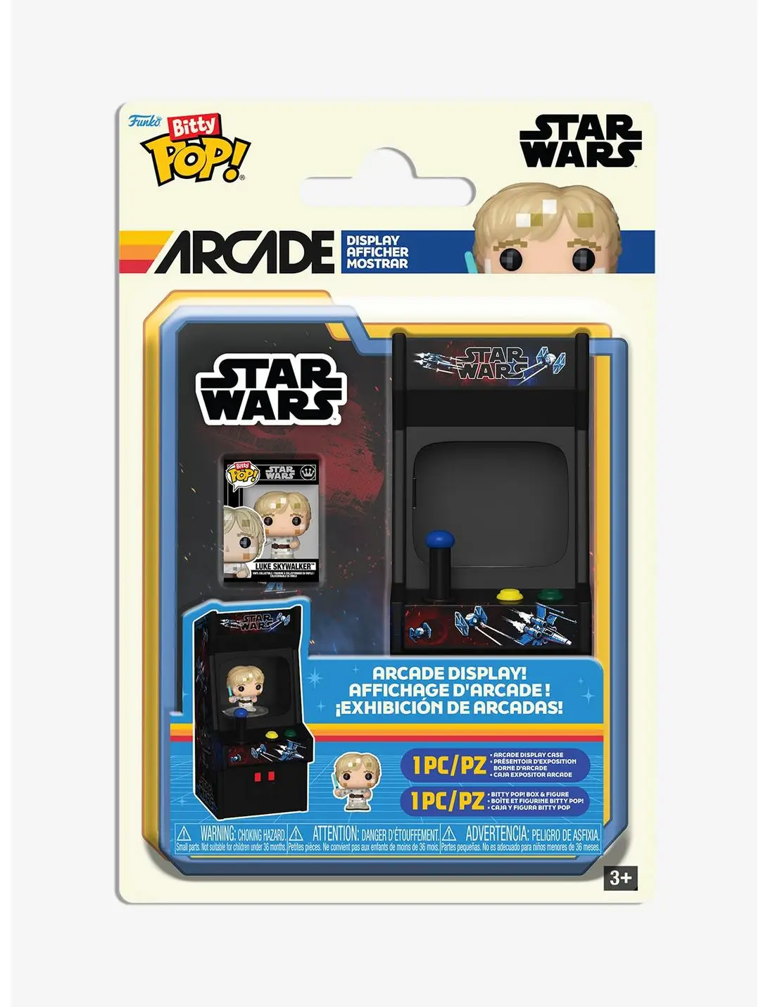 Funko Bitty Pop! Star Wars Luke Skywalker Mini Figure Arcade Display