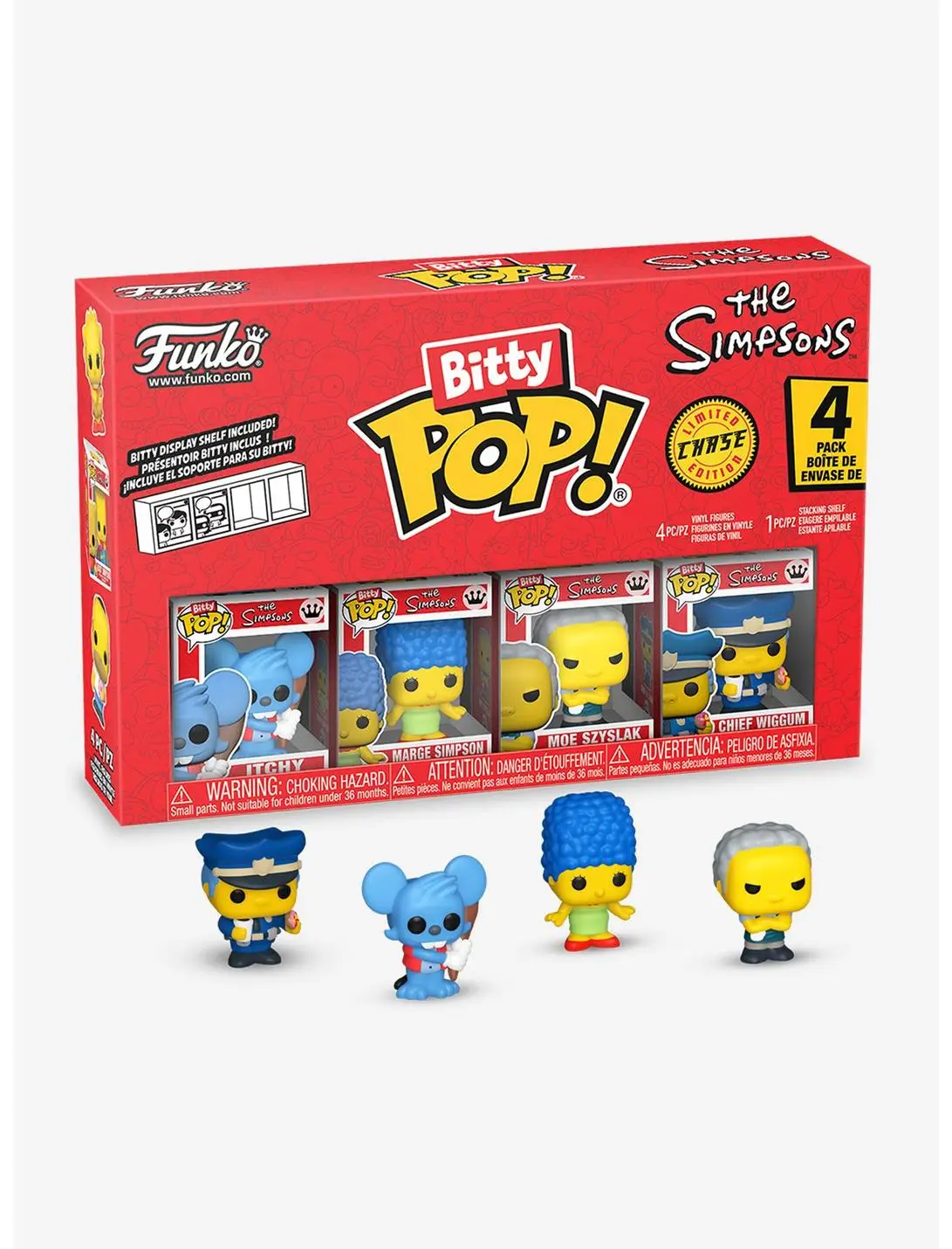 Funko Bitty Pop! The Simpsons Itchy & Friends Mini Vinyl Figure Set
