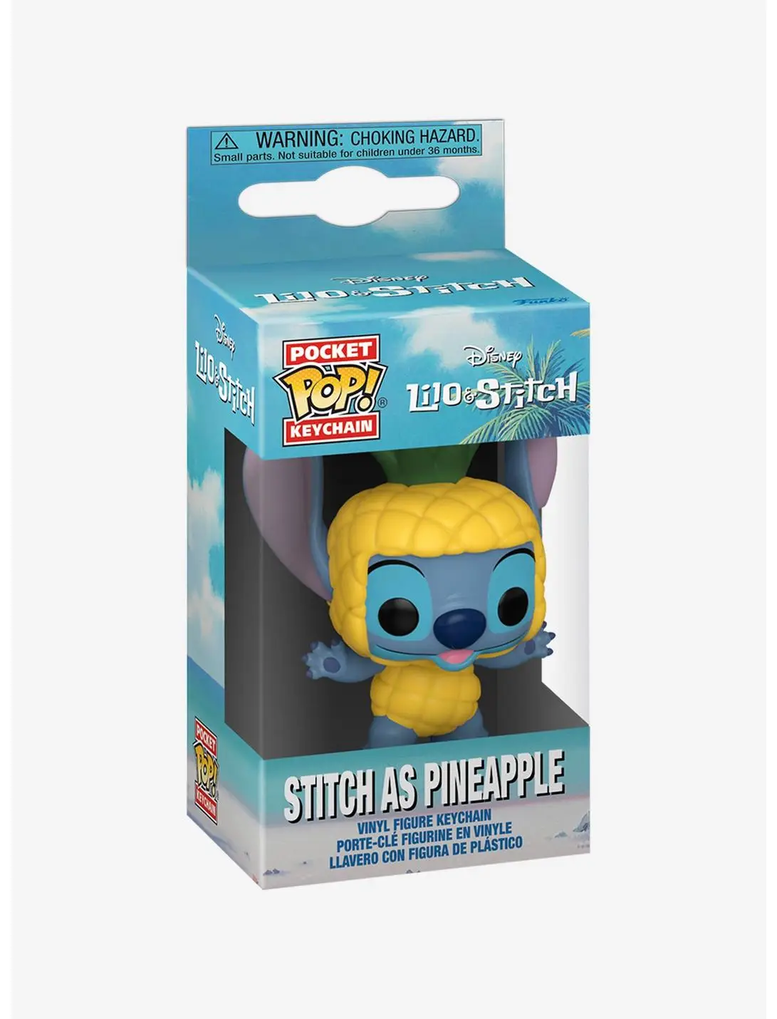 Funko Pocket Pop! Disney Lilo & Stitch Stitch as Pineapple Vinyl Keychain - BoxLunch Exclusive