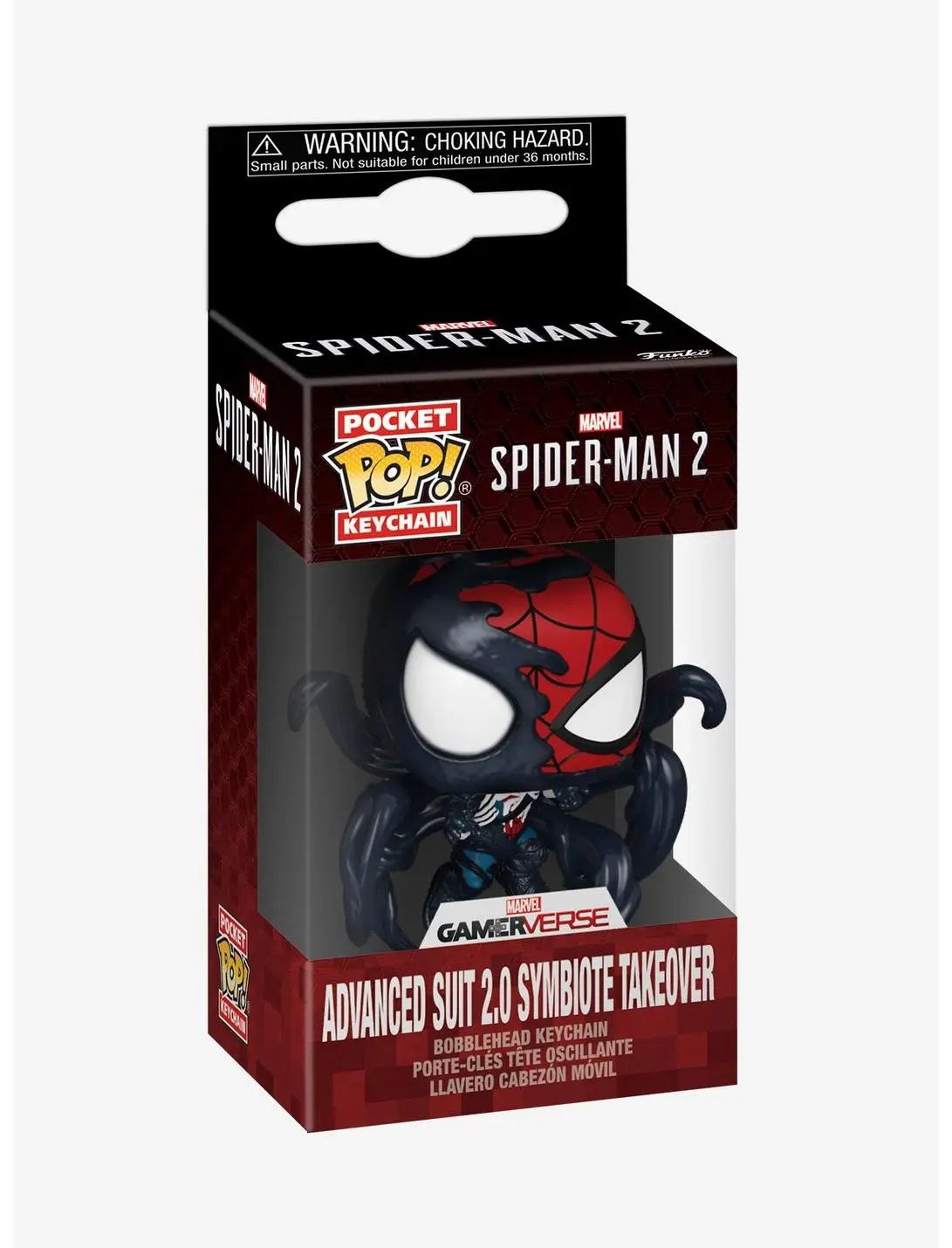 Funko Pocket Pop! Marvel Spider-Man 2 Advanced Suit 2.0 Symbiote Takeover Vinyl Keychain - BoxLunch Exclusive