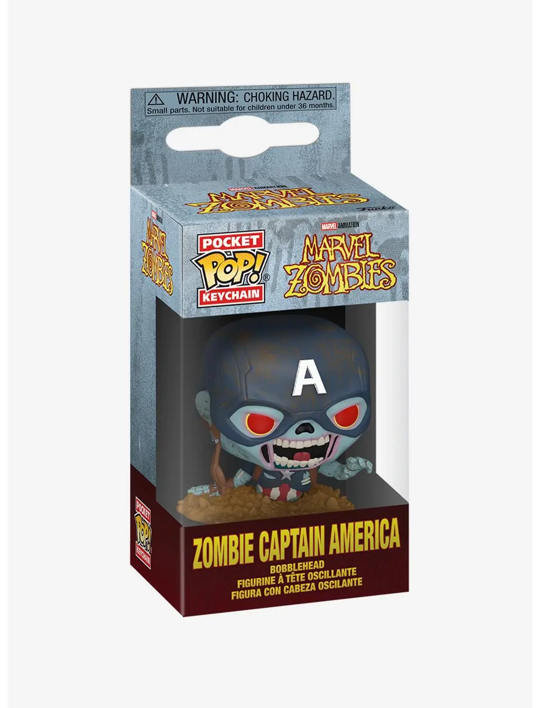 Funko Pocket Pop! Marvel Zombies Zombie Captain America Vinyl Keychain