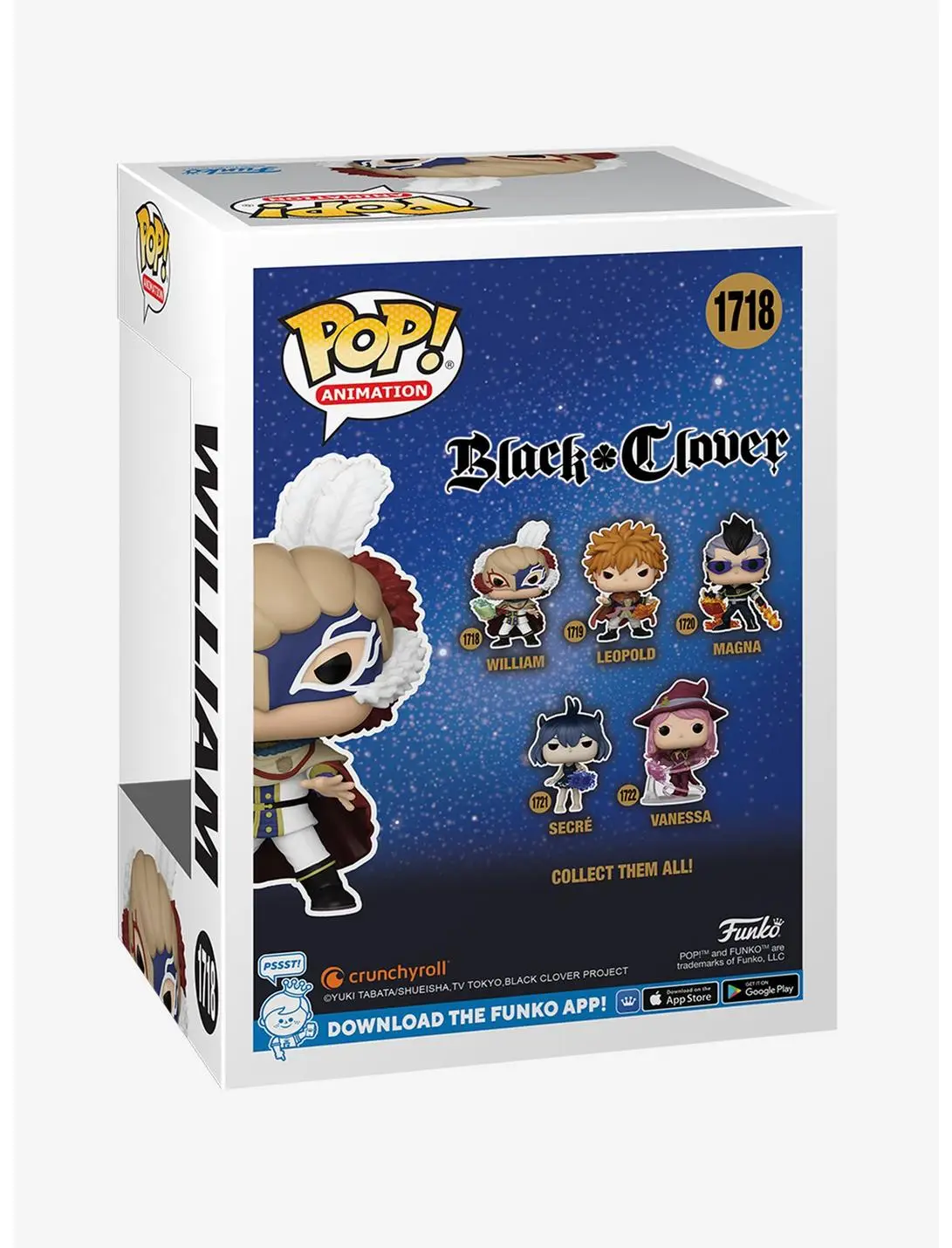 Funko Pop! Animation Black Clover William Vinyl Figure