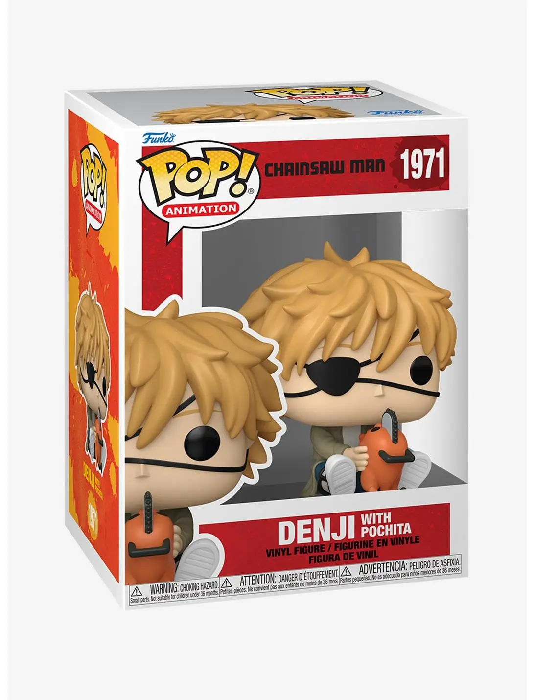 Funko Pop! Animation Chainsaw Man Denji with Pochita Vinyl Figure