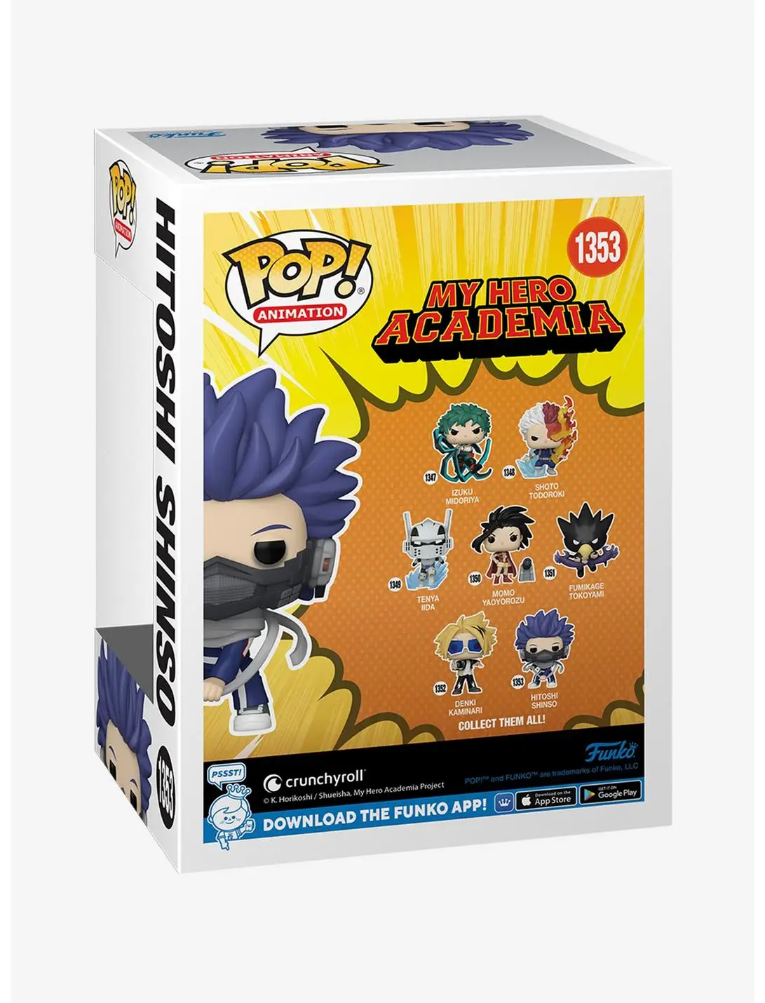 Funko Pop! Animation My Hero Academia Hitoshi Shinso Vinyl Figure