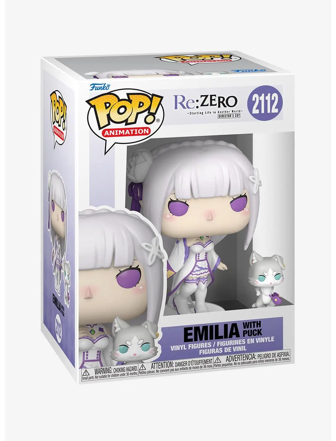 Funko Pop! Animation Re: Zero Starting Life in Another World Emilia with Puck Vinyl Figure