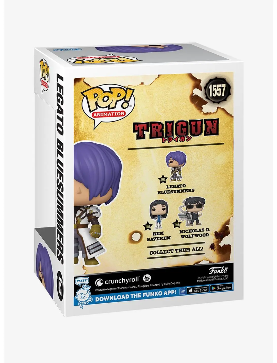 Funko Pop! Animation Trigun Legato Bluesummers Vinyl Figure