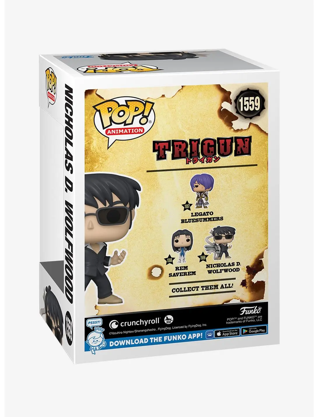 Funko Pop! Animation Trigun Nicholas D. Wolfwood Vinyl Figure