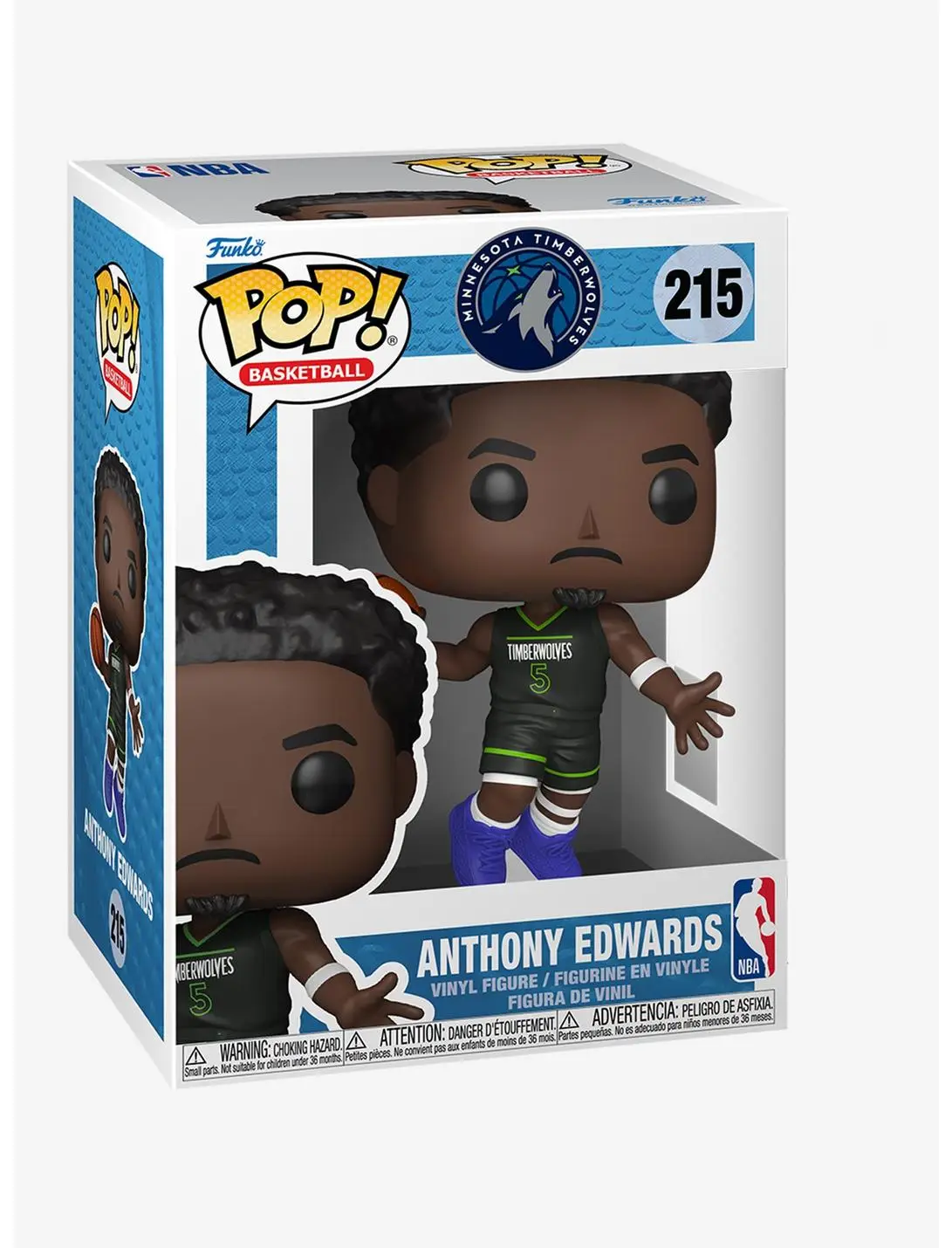Funko Pop! Basketball Minnesota Timberwolves Anthony Edwards Vinyl Figure