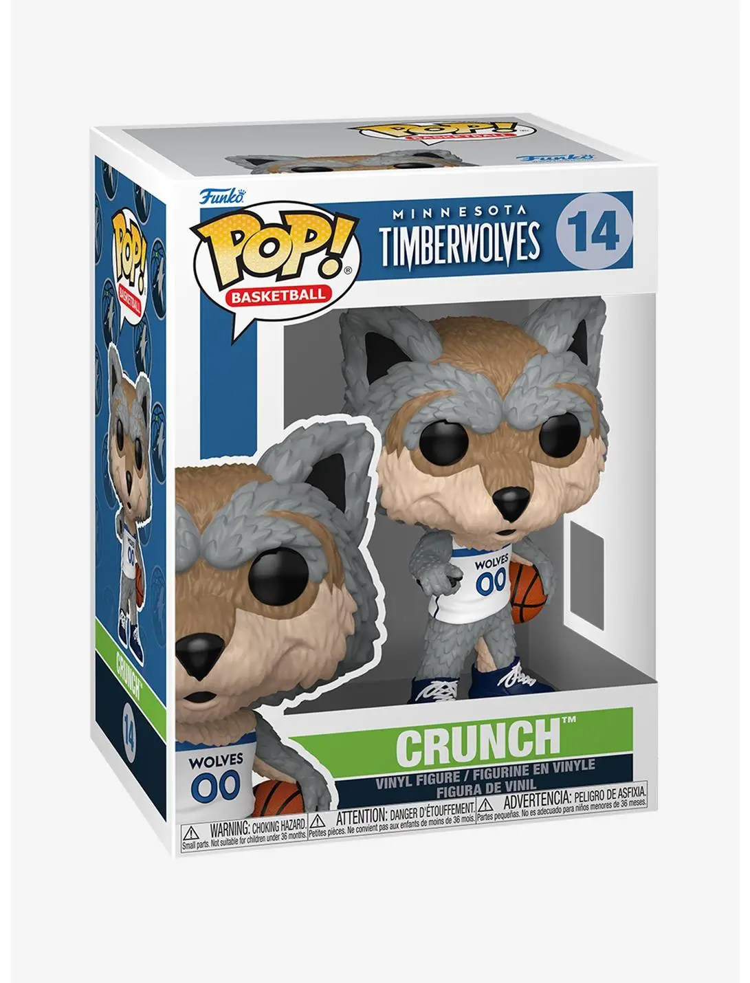 Funko Pop! Basketball Minnesota Timberwolves Crunch Vinyl Figure