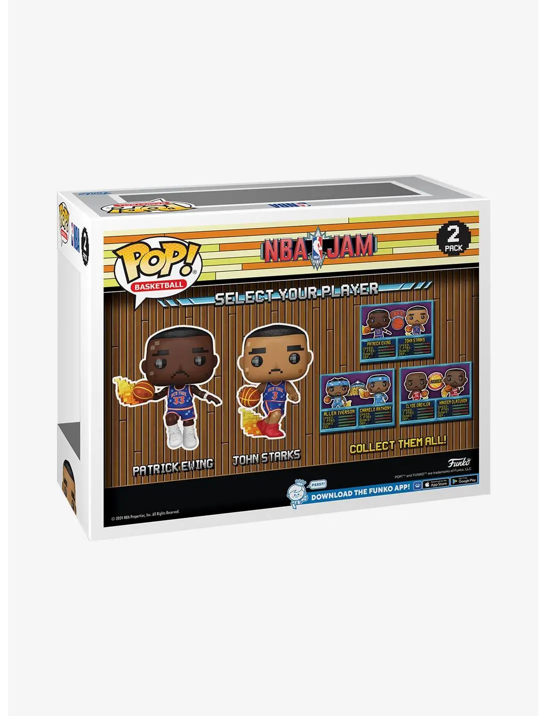 Funko Pop! Basketball NBA Jam Patrick Ewing and John Starks Vinyl Figure Set