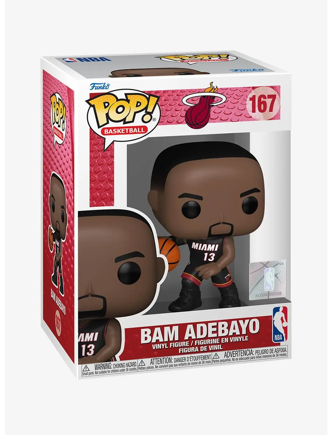 Funko Pop! Basketball NBA Miami Heat Bam Adebayo Vinyl Figure