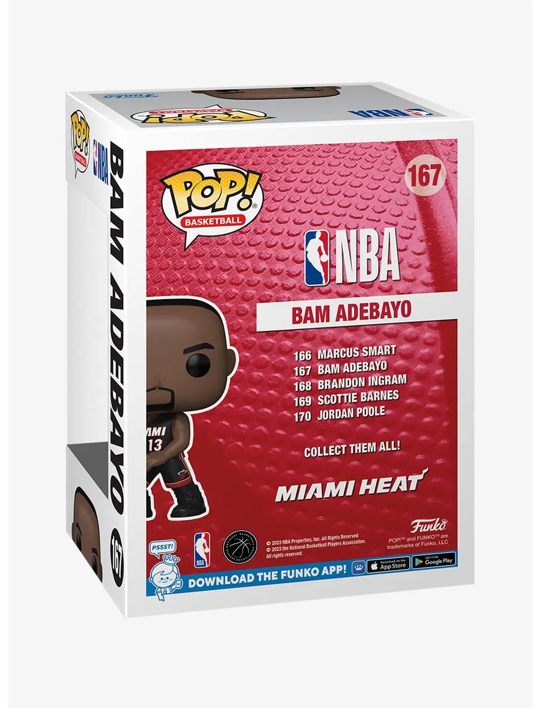 Funko Pop! Basketball NBA Miami Heat Bam Adebayo Vinyl Figure