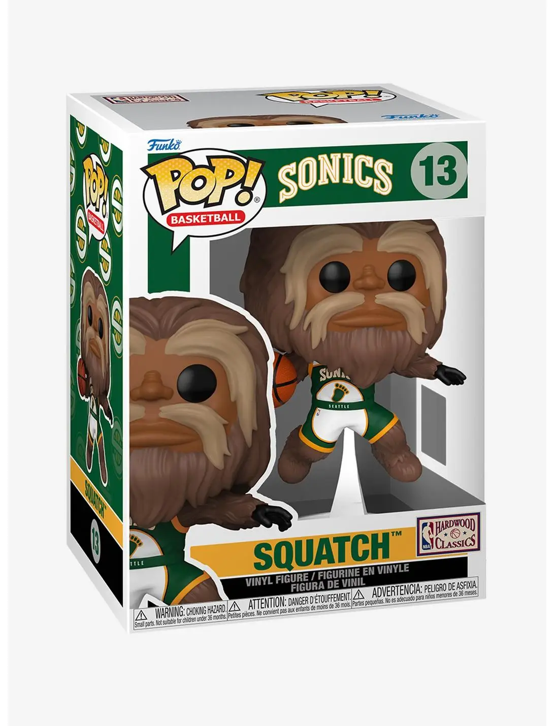 Funko Pop! Basketball Seattle Sonics Squatch Vinyl Figure