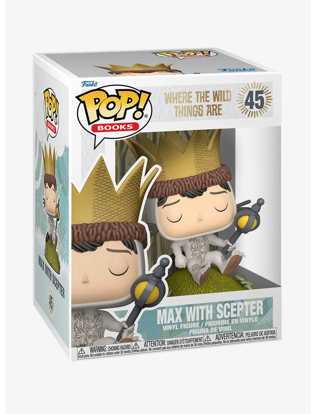 Funko Pop! Books Where The Wild Things Are Max with Scepter Vinyl Figure