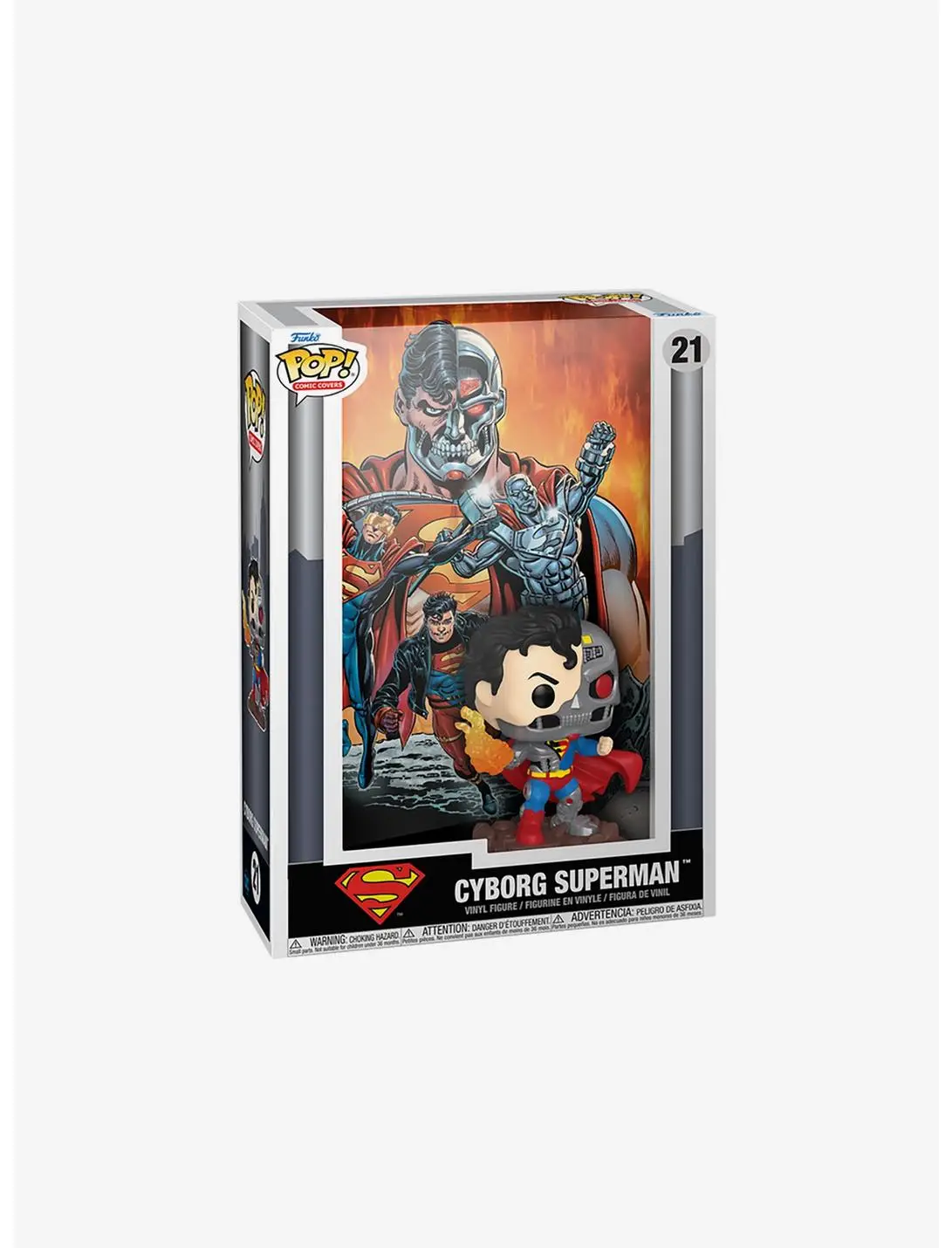 Funko Pop! DC Comics Cyborg Superman Comic Cover Vinyl Figure