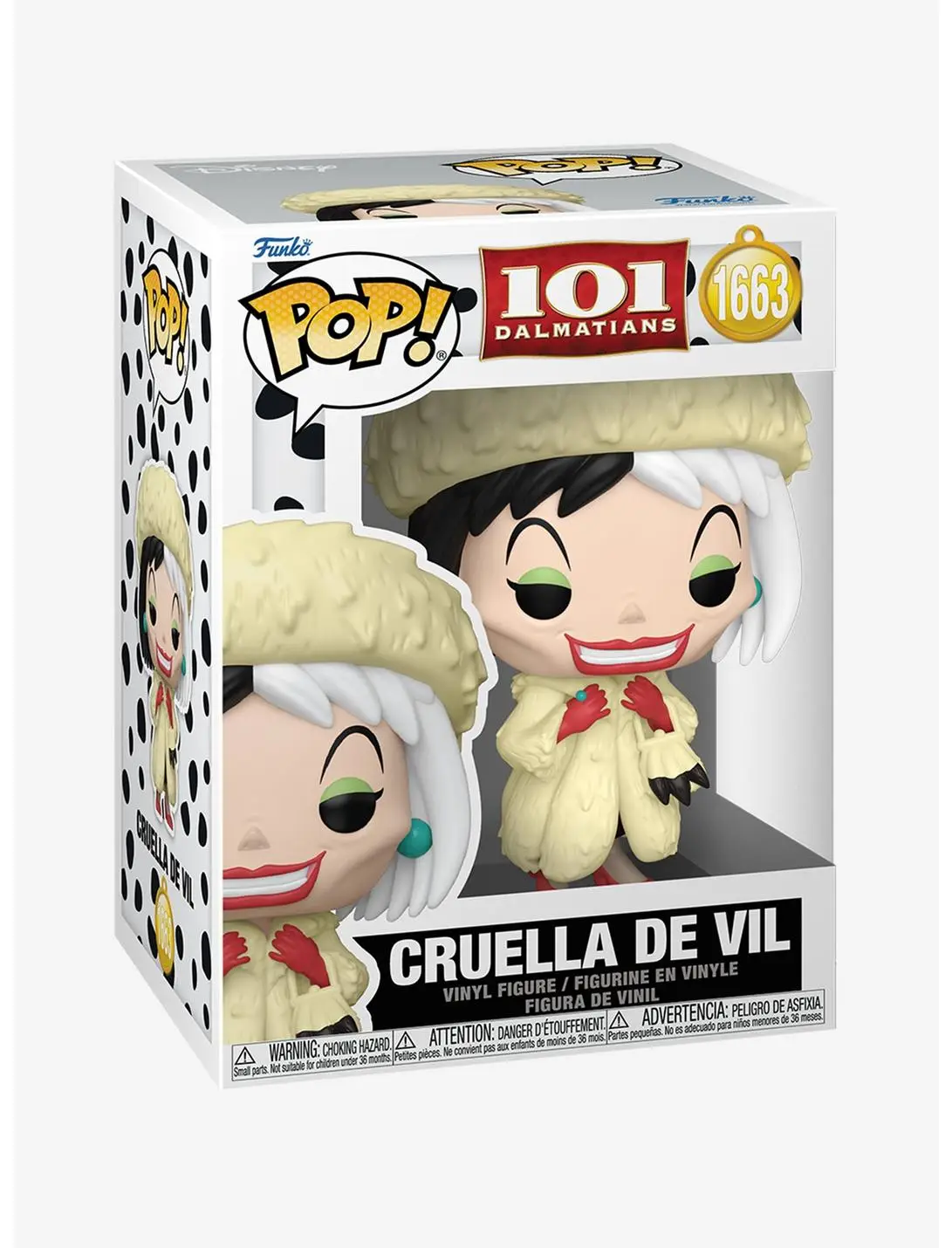 Funko Pop! Disney 101 Dalmatians Cruella De Vil Vinyl Figure