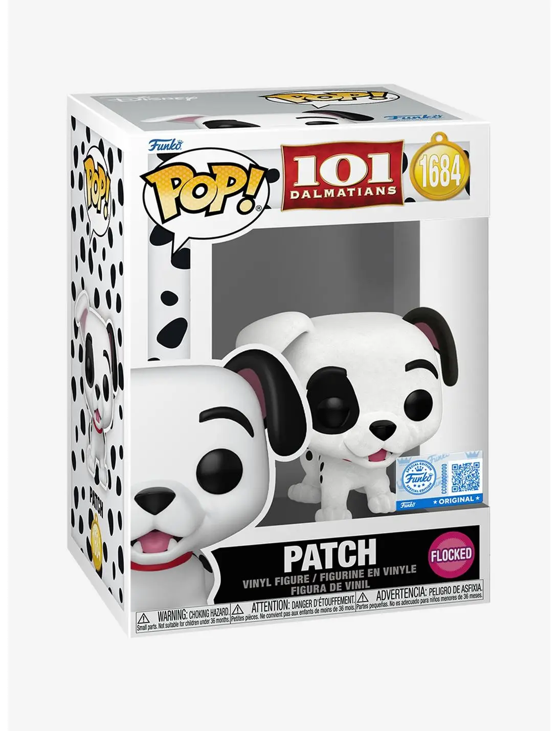 Funko Pop! Disney 101 Dalmatians Patch Flocked Vinyl Figure