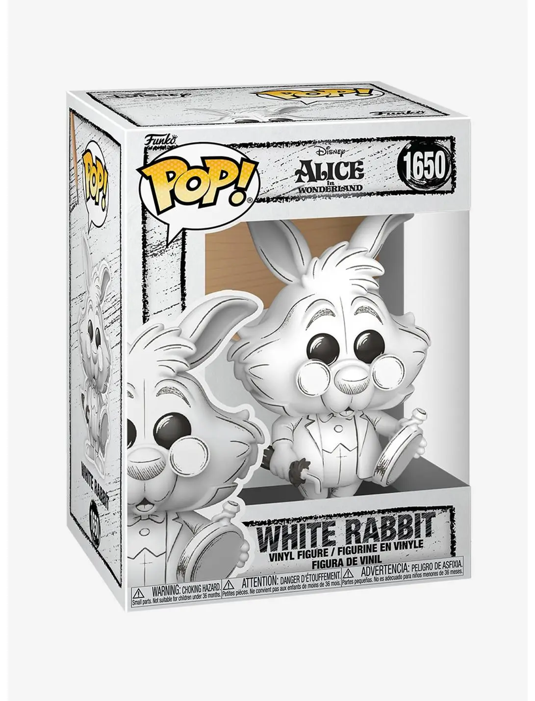 Funko Pop! Disney Alice in Wonderland White Rabbit Sketched Vinyl Figure