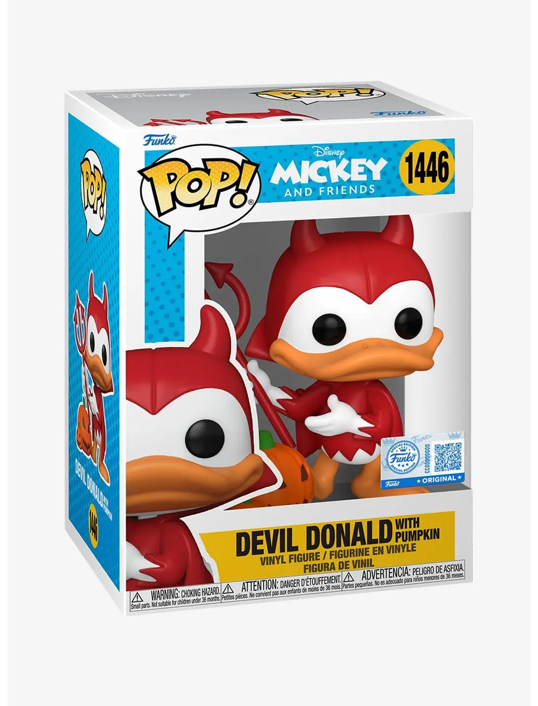 Funko Pop! Disney Mickey and Friends Devil Donald With Pumpkin Vinyl Figure