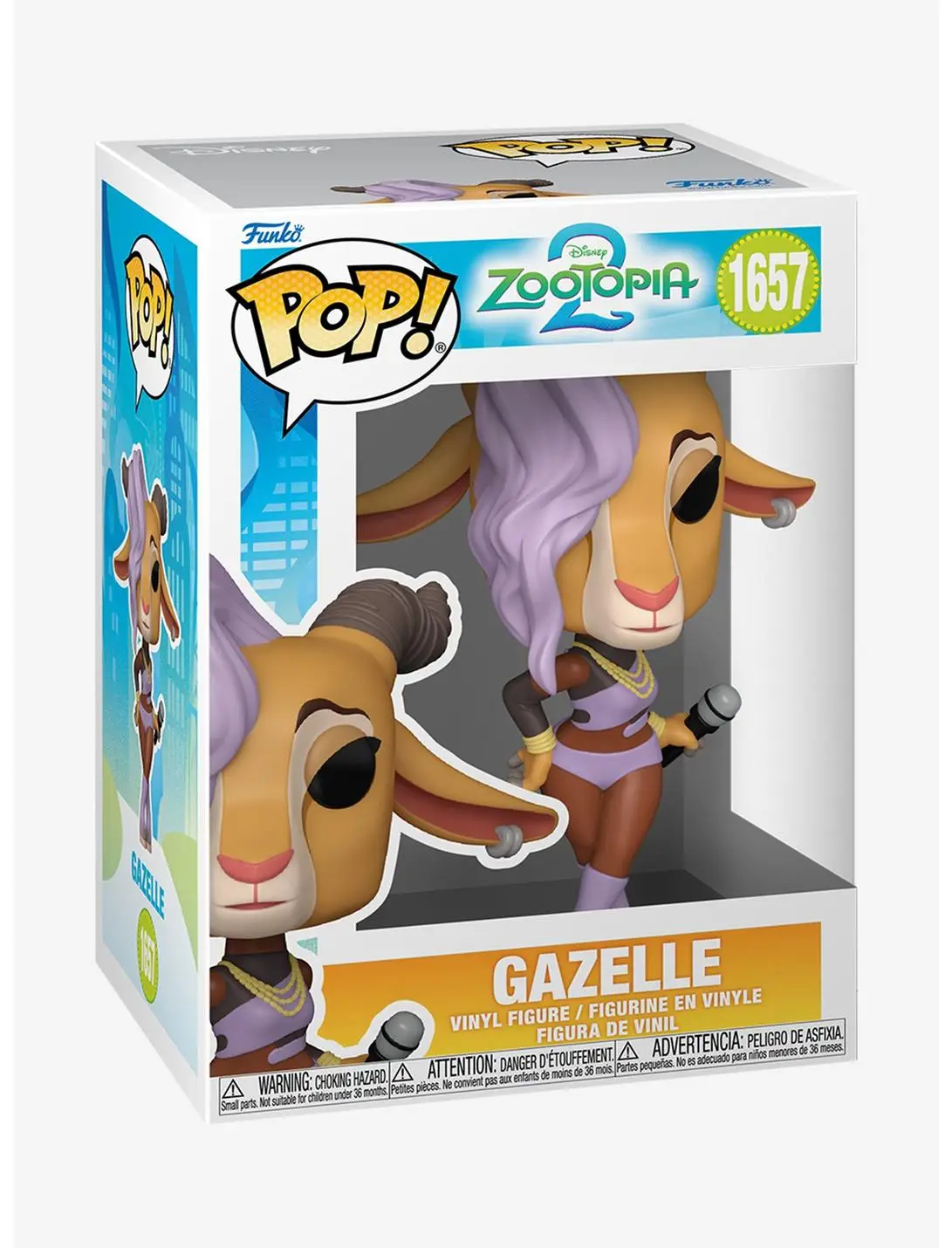 Funko Pop! Disney Zootopia 2 Gazelle Vinyl Figure