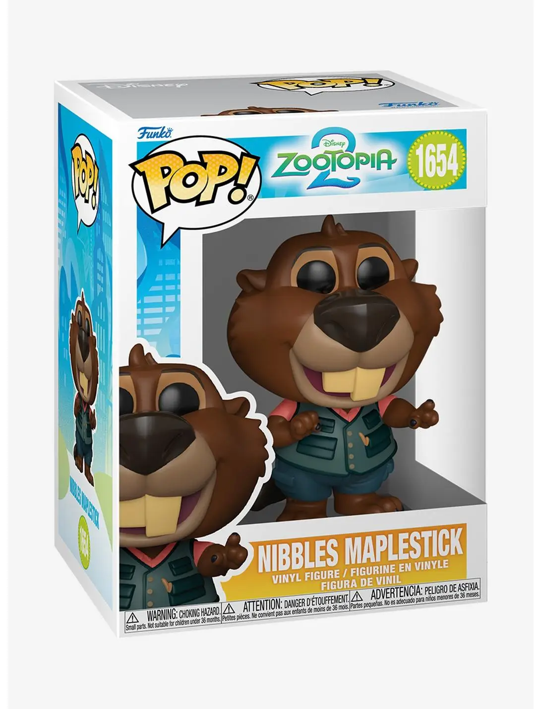 Funko Pop! Disney Zootopia 2 Nibbles Maplestick Vinyl Figure
