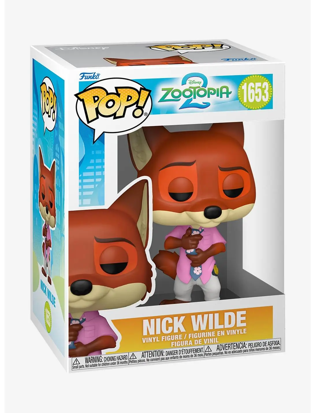 Funko Pop! Disney Zootopia 2 Nick Wilde Vinyl Figure